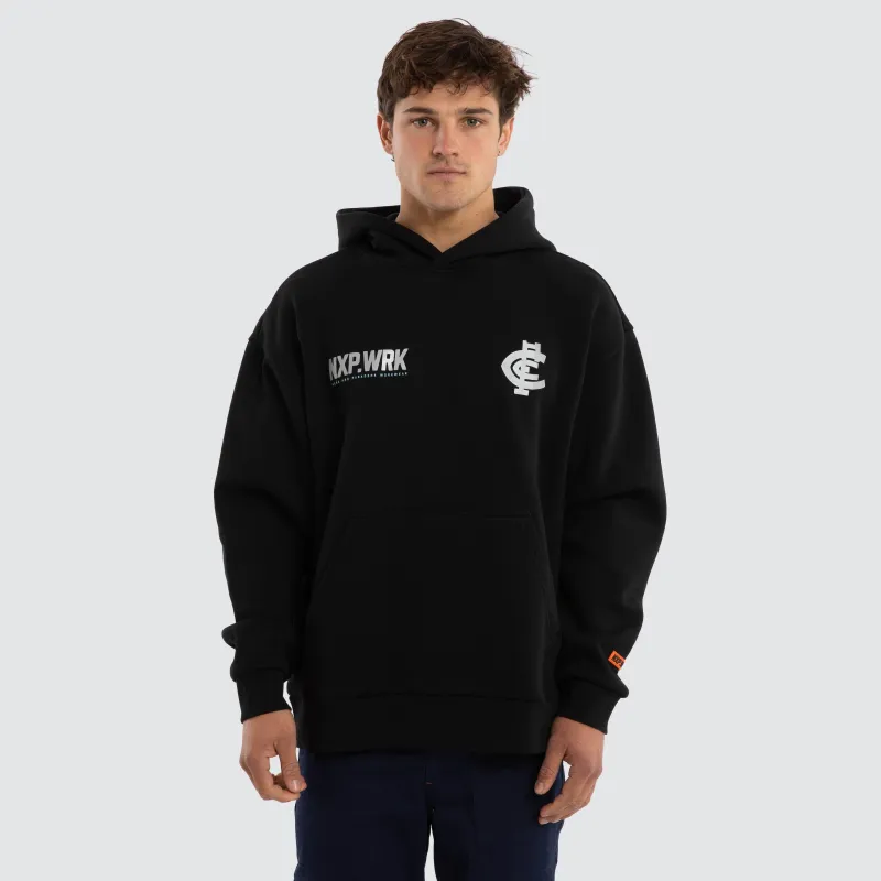 Carlton Blues Subject Hoodie Jet Black sold by Nena and Pasadena