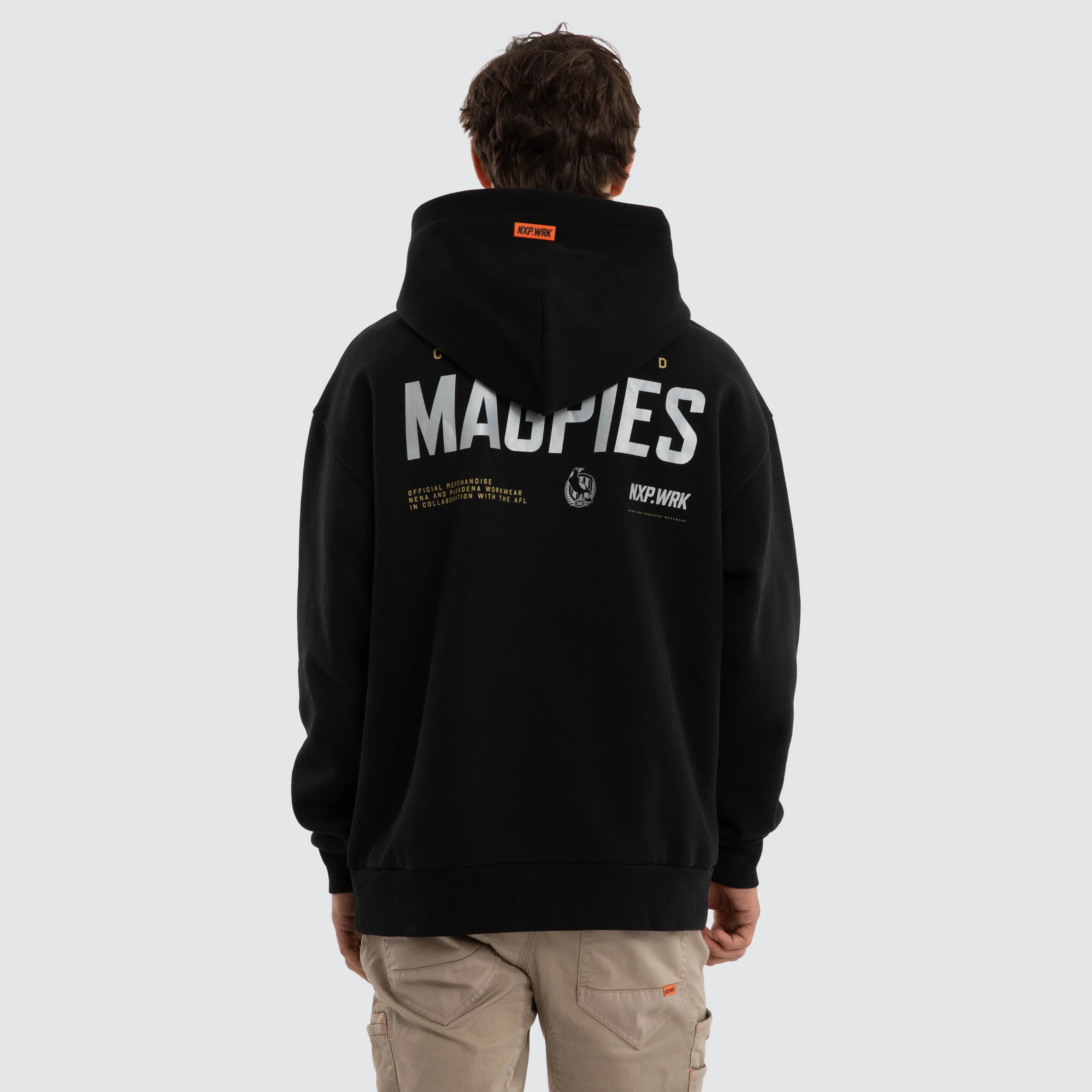 Collingwood Magpies Subject Hoodie Jet Black sold by Nena and Pasadena product image thumbnail 2