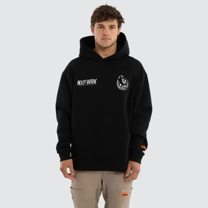 Collingwood Magpies Subject Hoodie Jet Black sold by Nena and Pasadena
