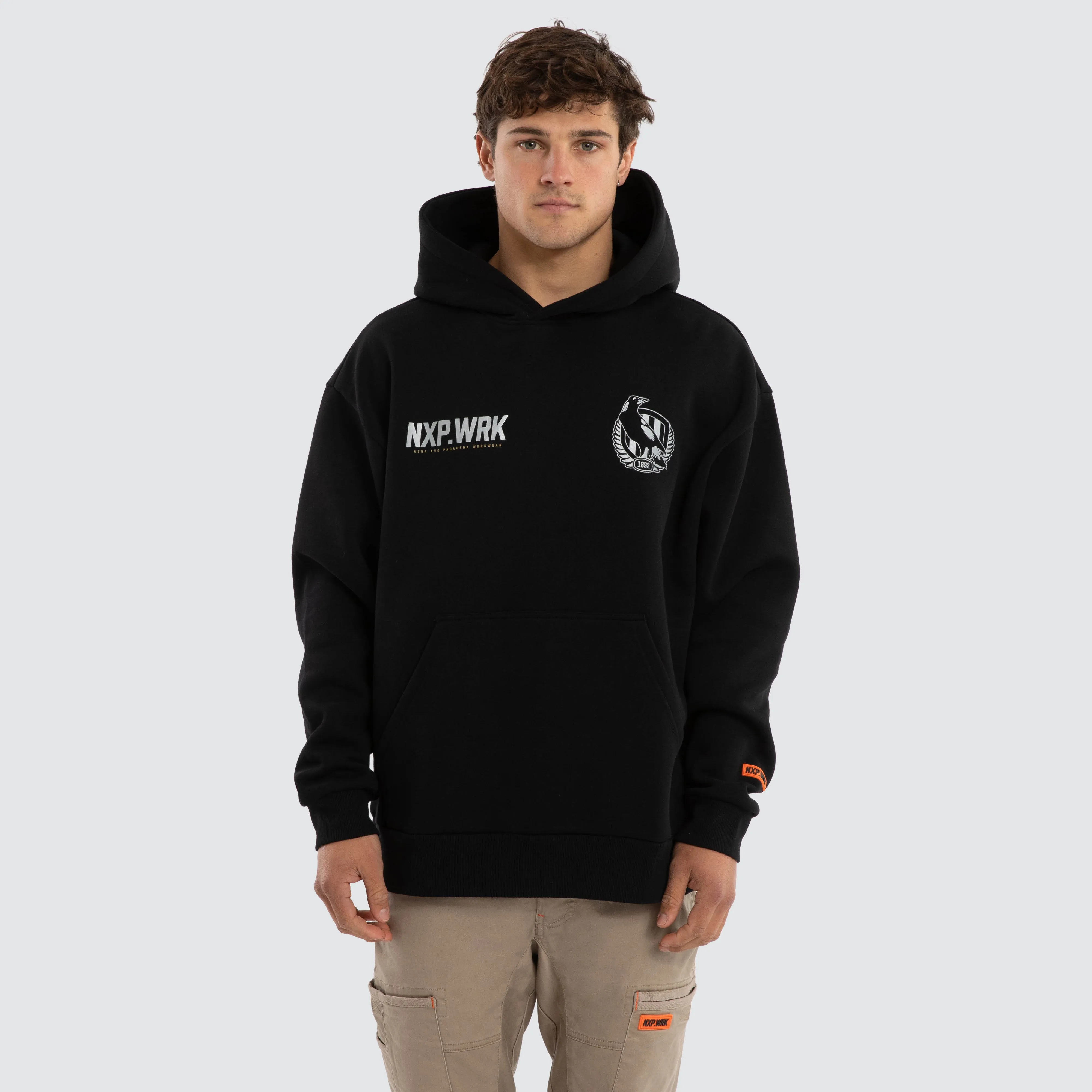 Collingwood Magpies Subject Hoodie Jet Black sold by Nena and Pasadena