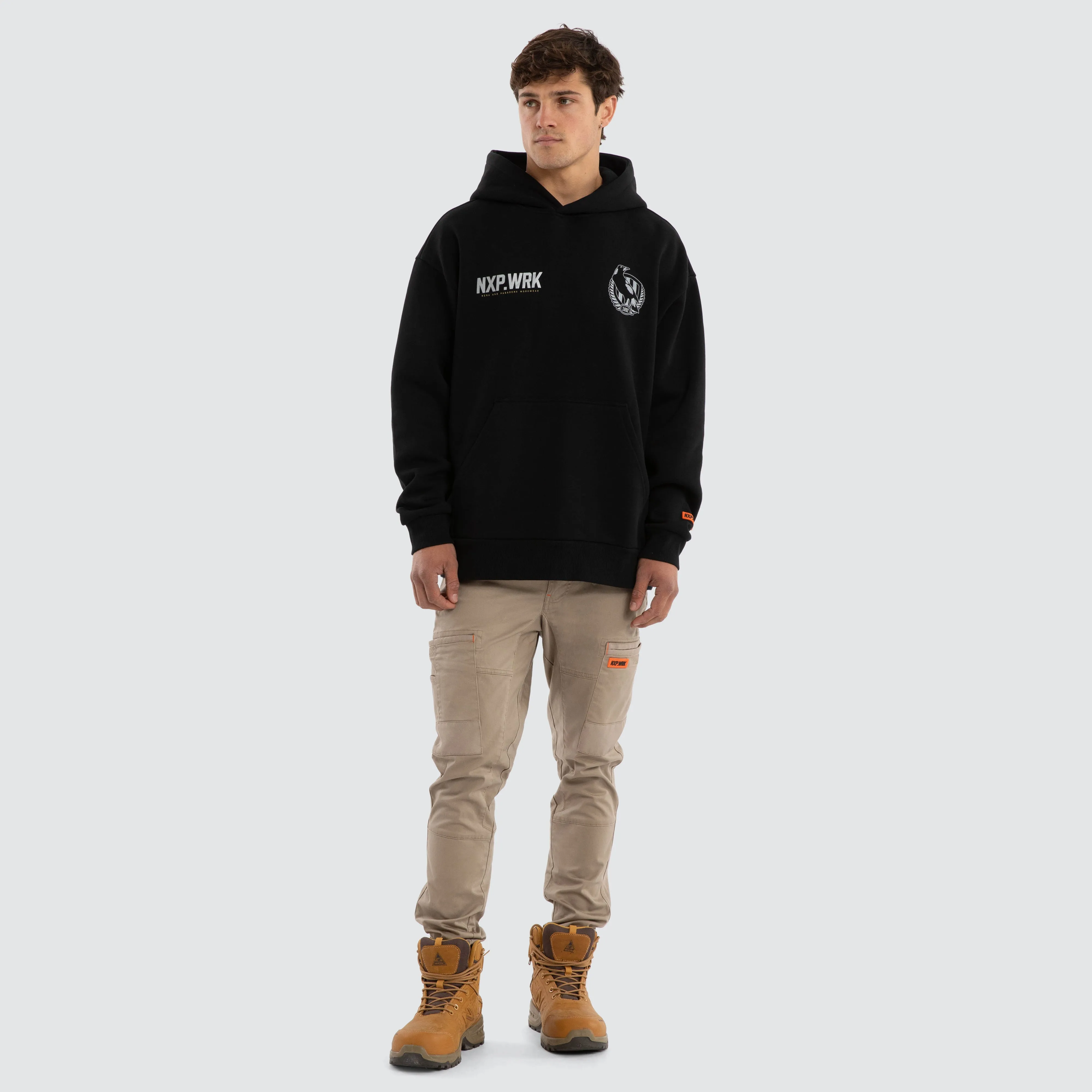 Collingwood Magpies Subject Hoodie Jet Black sold by Nena and Pasadena product image thumbnail 3