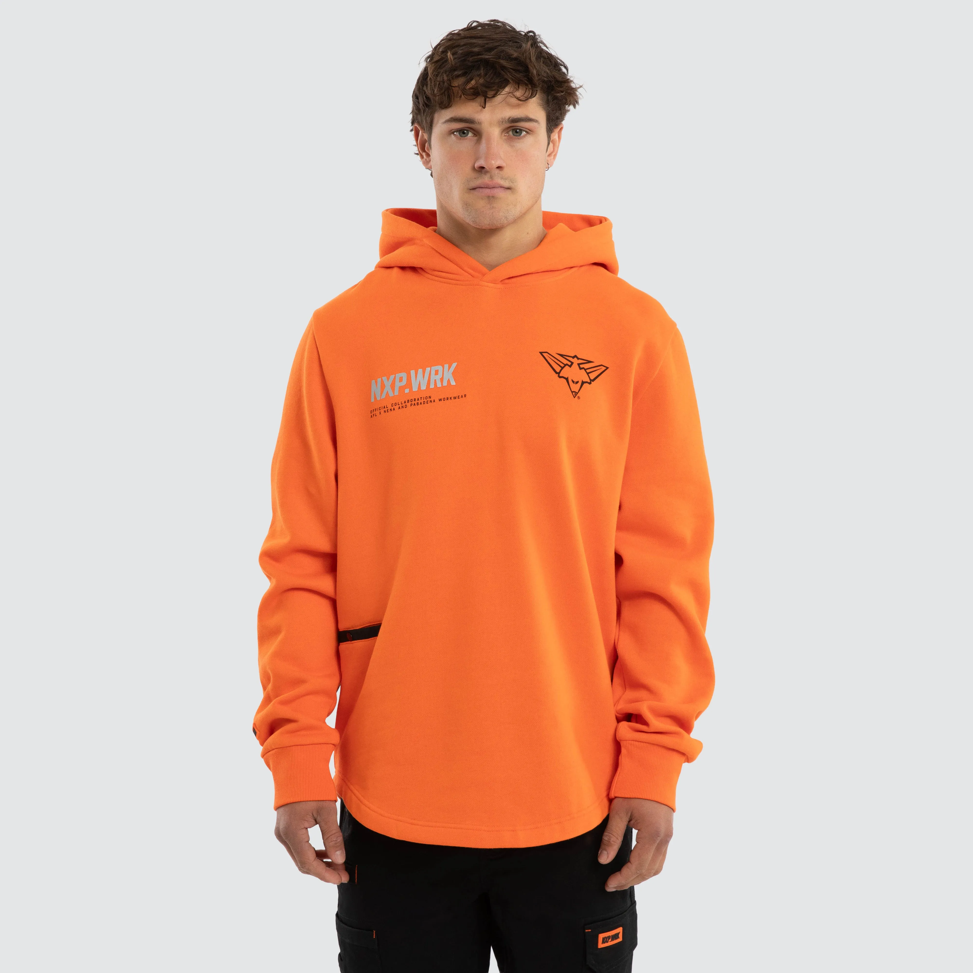 Carlton Blues Admission Hoodie Orange sold by Nena and Pasadena