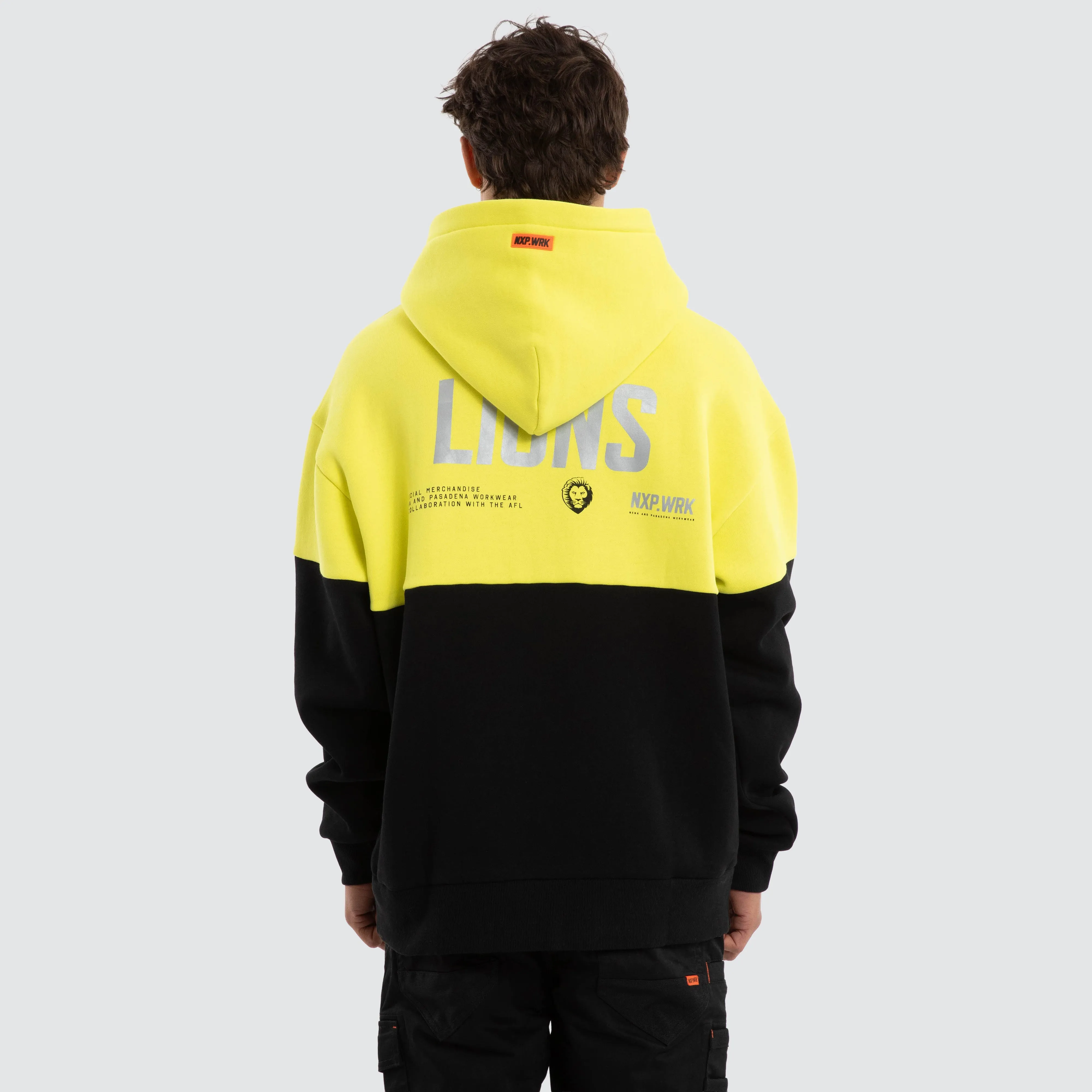 Brisbane Lions Block Hoodie Yellow Black sold by Nena and Pasadena product image thumbnail 2