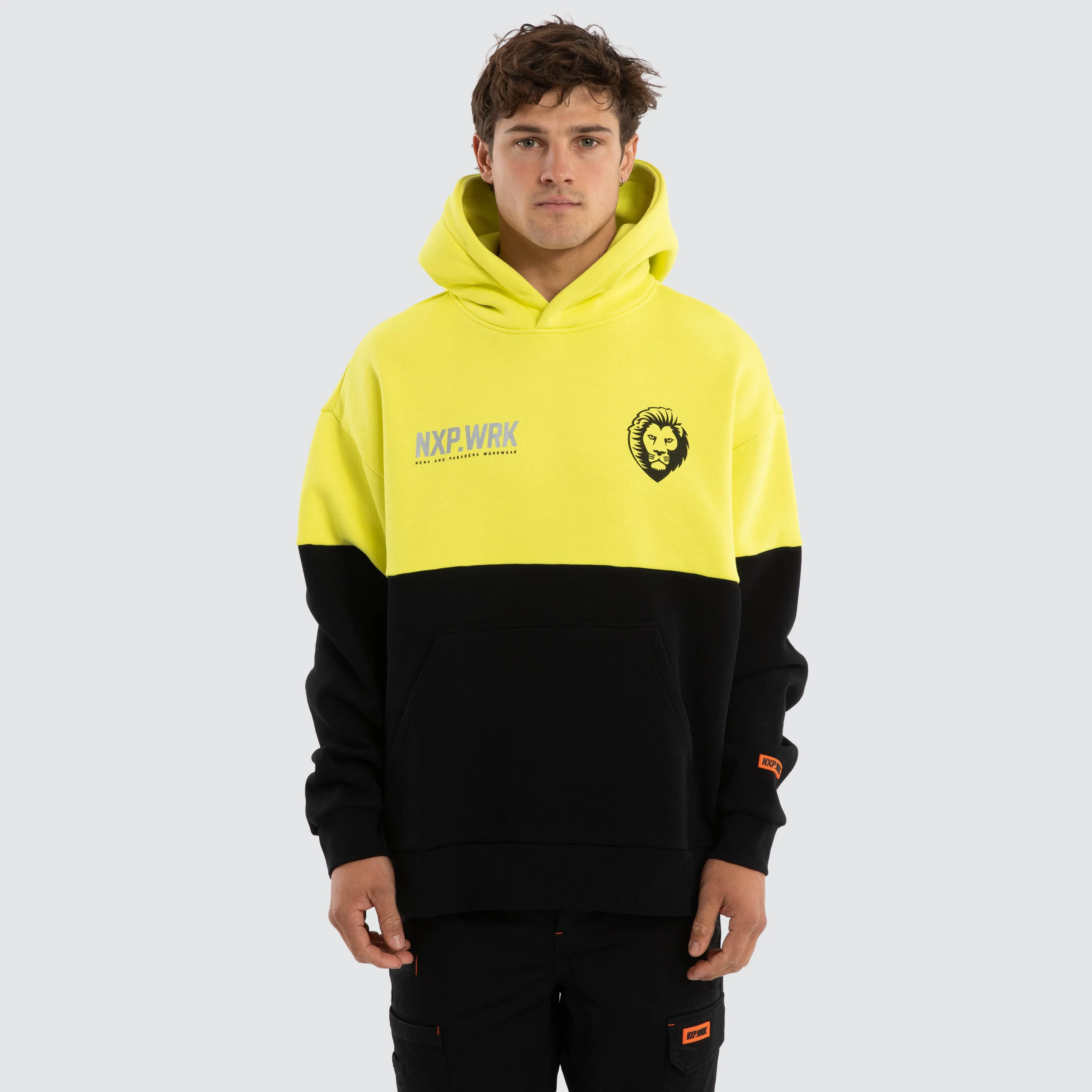 Brisbane Lions Block Hoodie Yellow Black sold by Nena and Pasadena