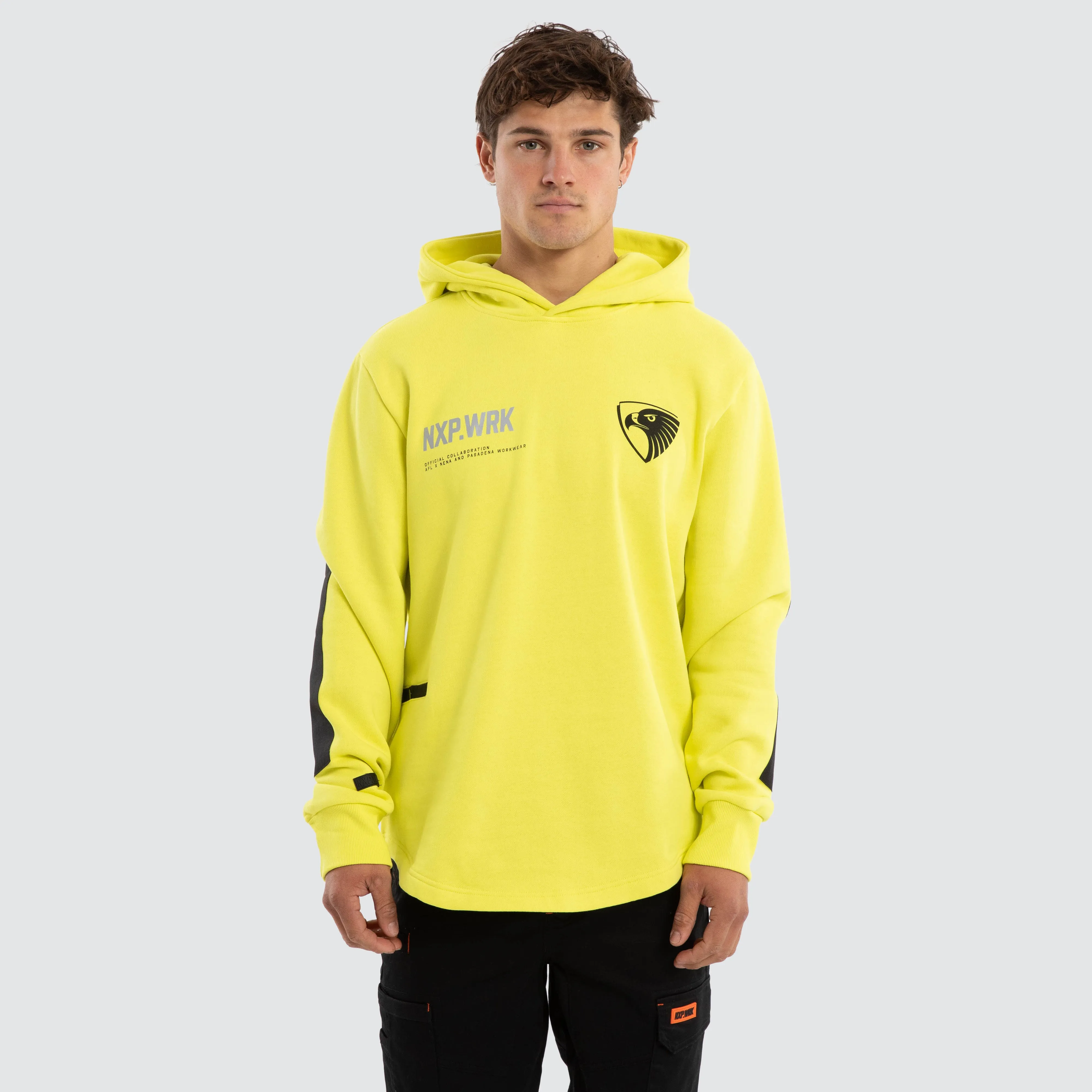Hawthorn Hawks Admission Hoodie Yellow sold by Nena and Pasadena