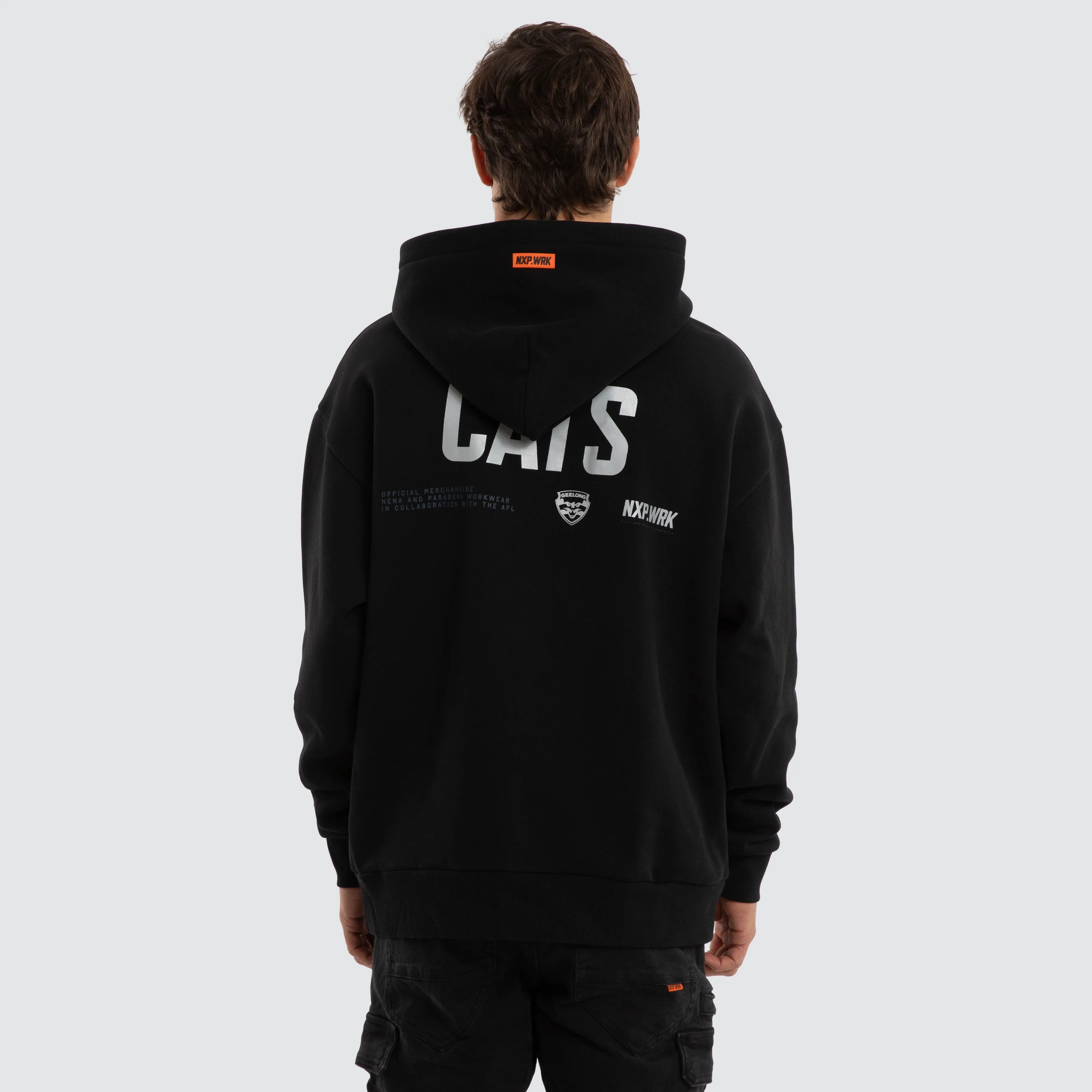 Geelong Cats Subject Hoodie Jet Black sold by Nena and Pasadena product image thumbnail 4