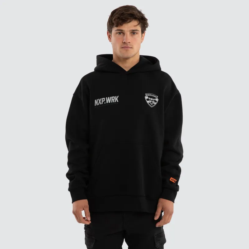 Geelong Cats Subject Hoodie Jet Black sold by Nena and Pasadena