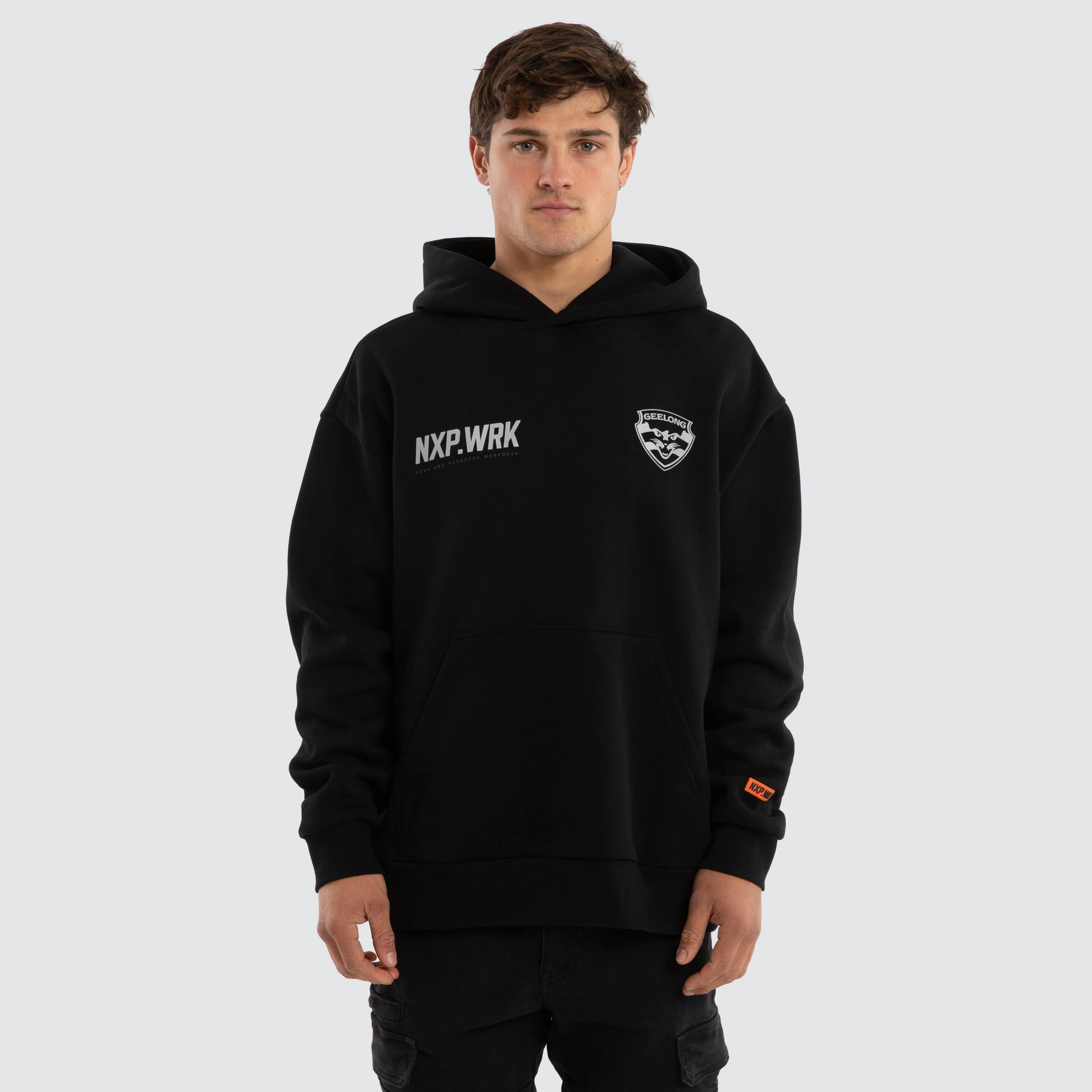 Geelong Cats Subject Hoodie Jet Black sold by Nena and Pasadena