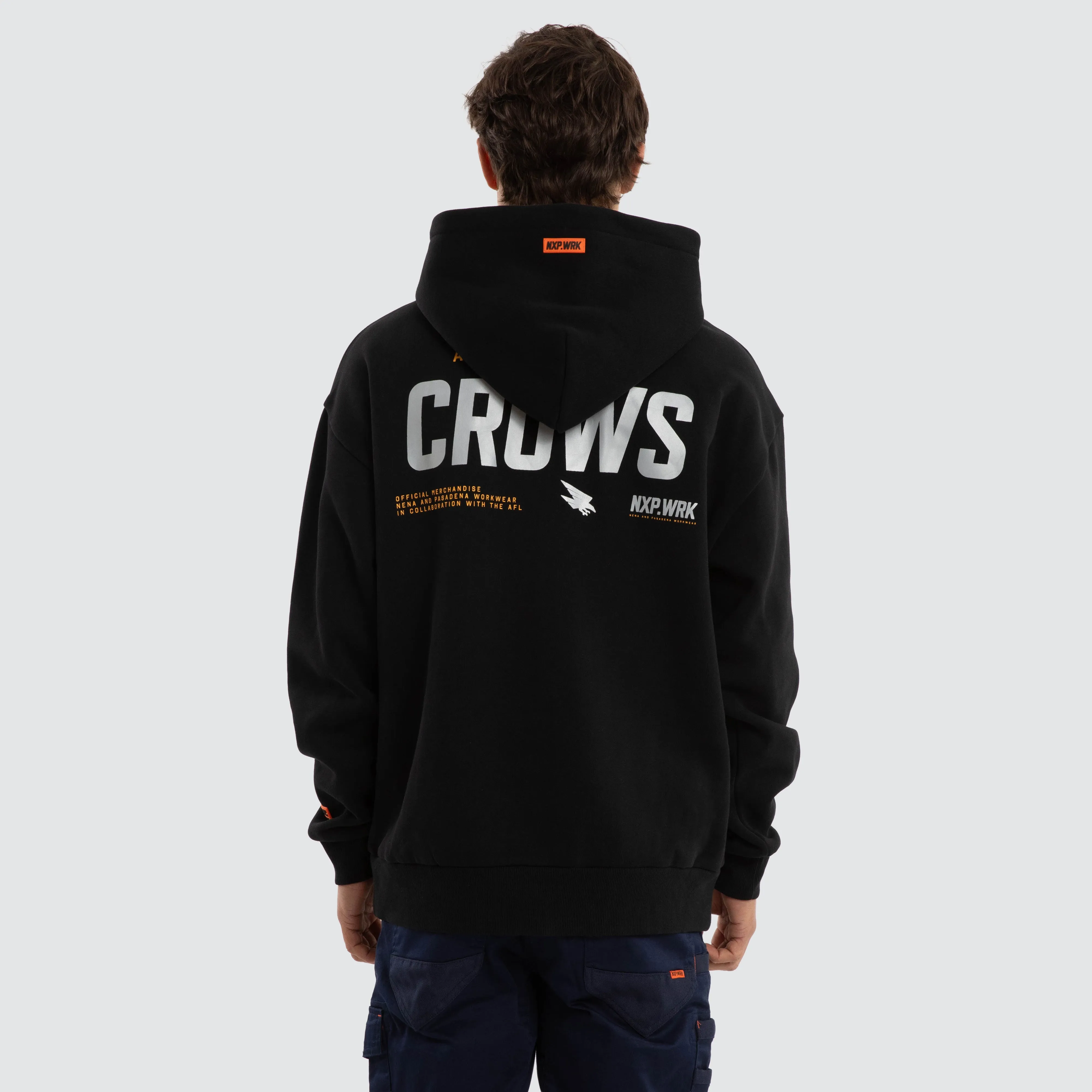 Adelaide Crows Subject Hoodie Jet Black sold by Nena and Pasadena product image thumbnail 2