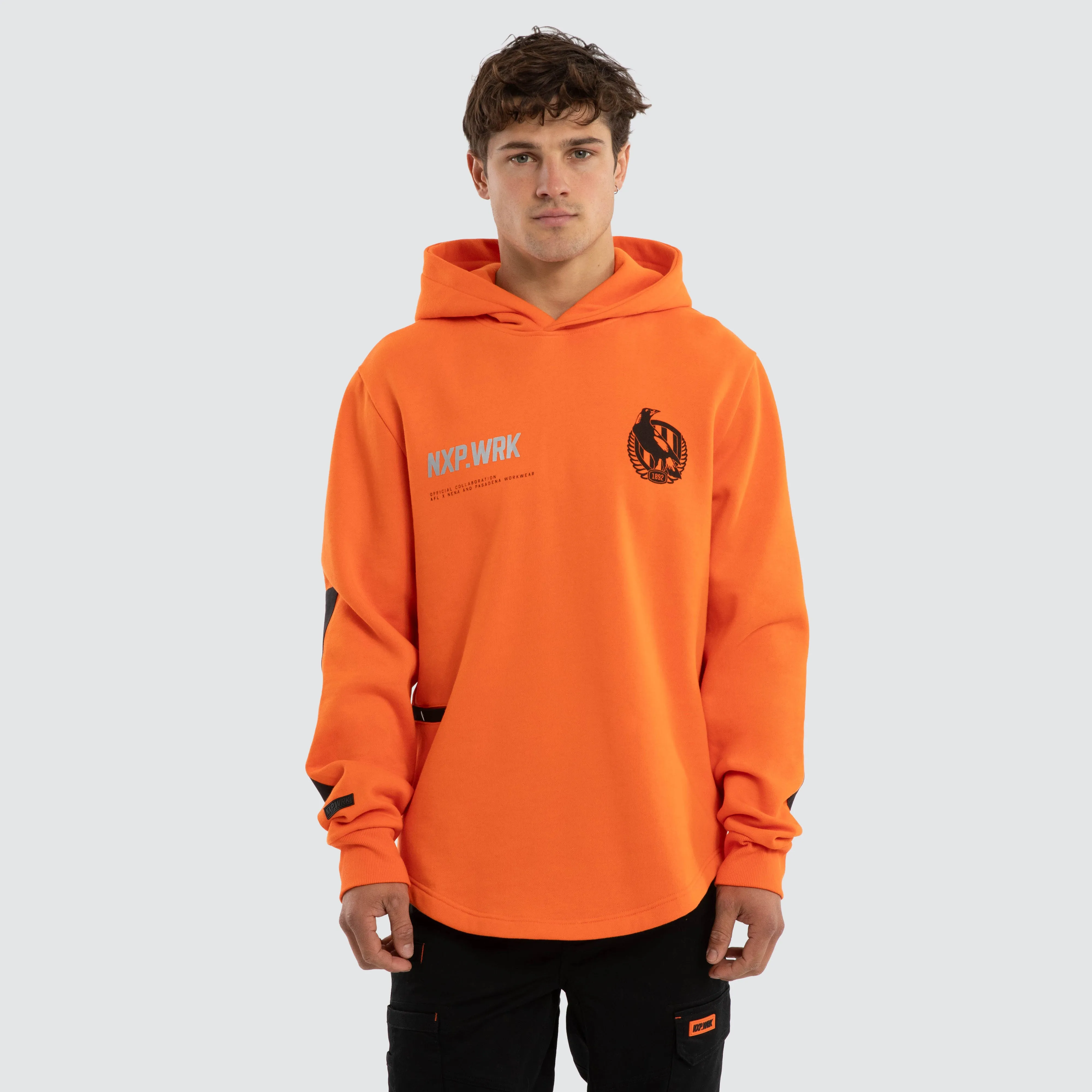 Collingwood Magpies Admission Hoodie Orange sold by Nena and Pasadena