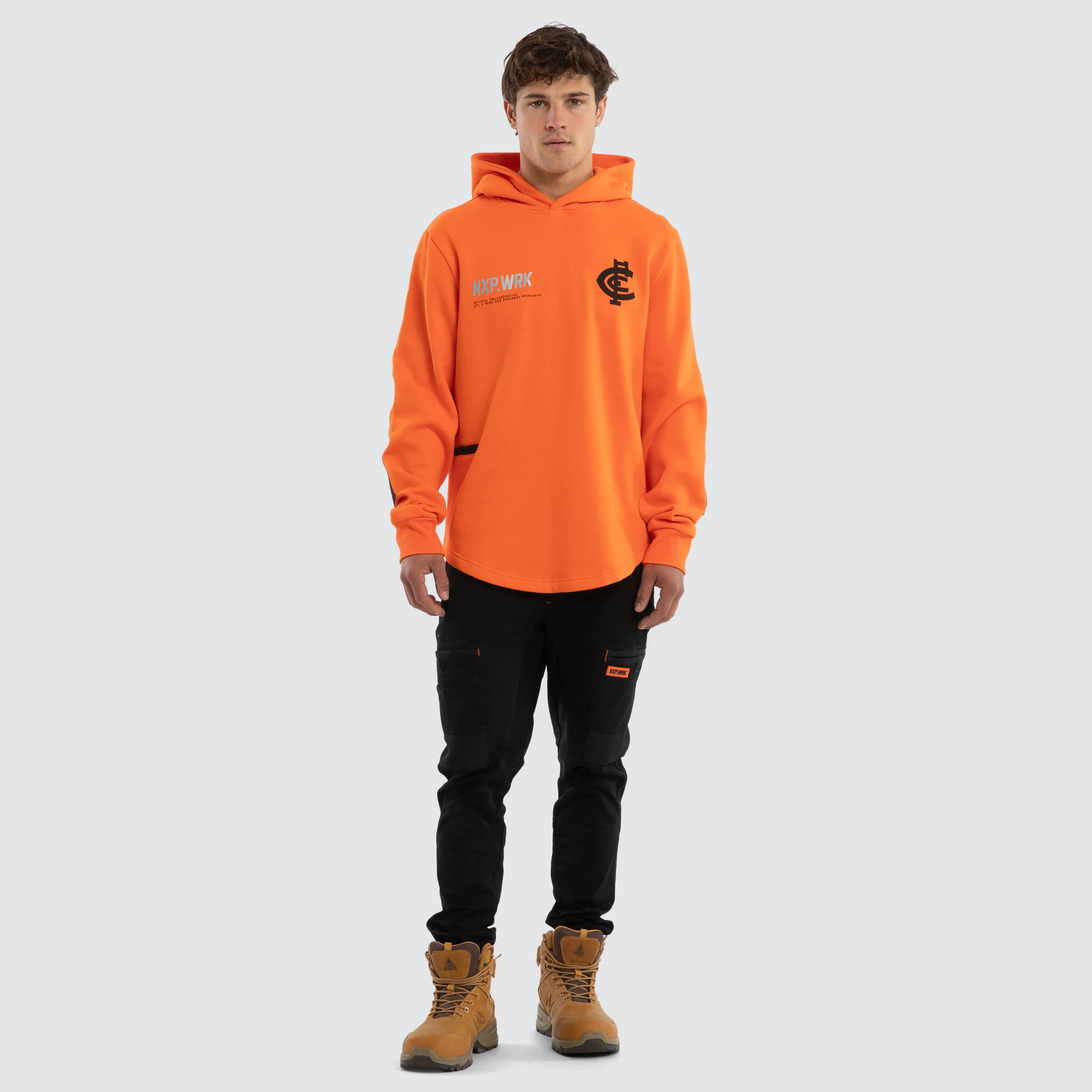 Carlton Blues Admission Hoodie Orange sold by Nena and Pasadena product image thumbnail 5