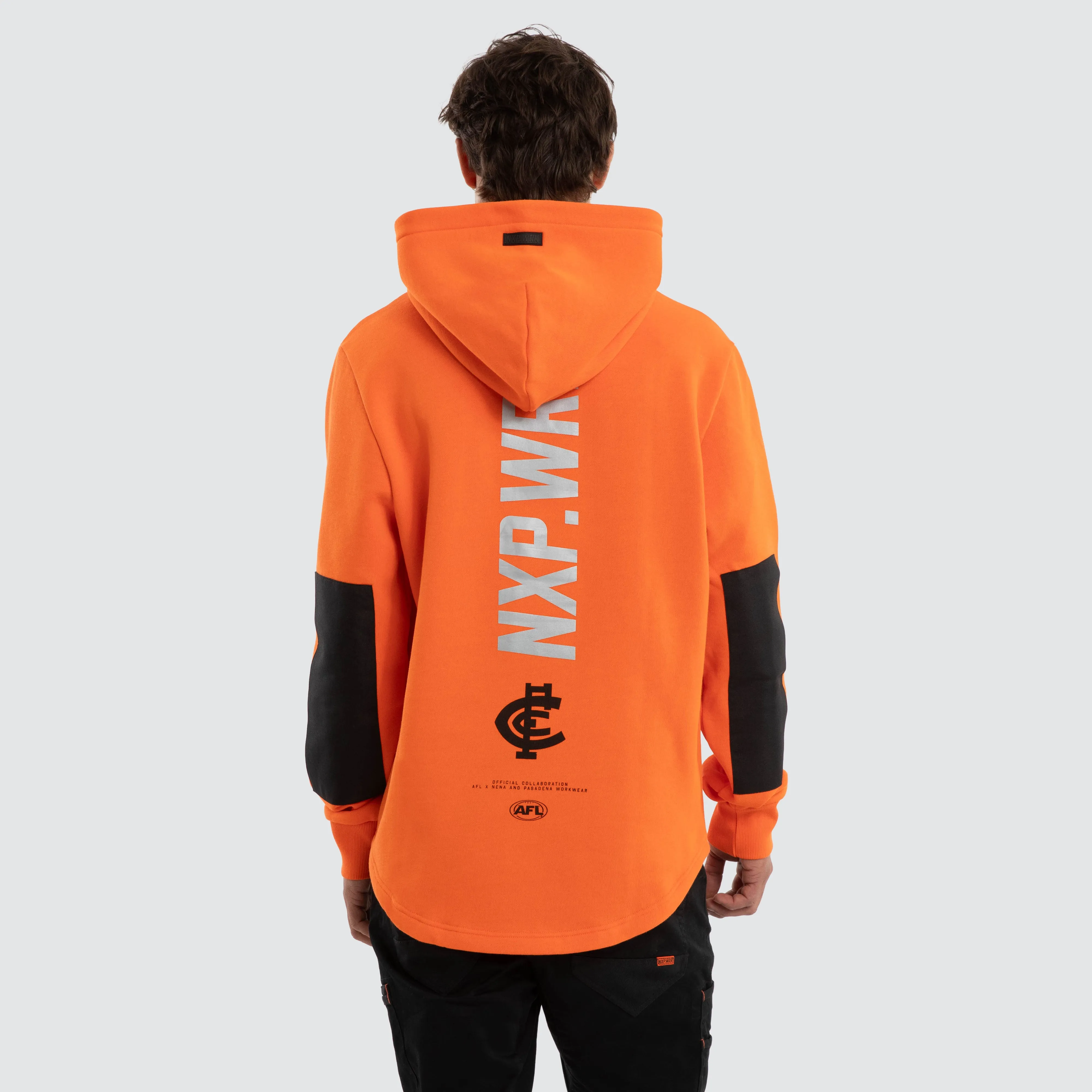 Carlton Blues Admission Hoodie Orange sold by Nena and Pasadena product image thumbnail 2