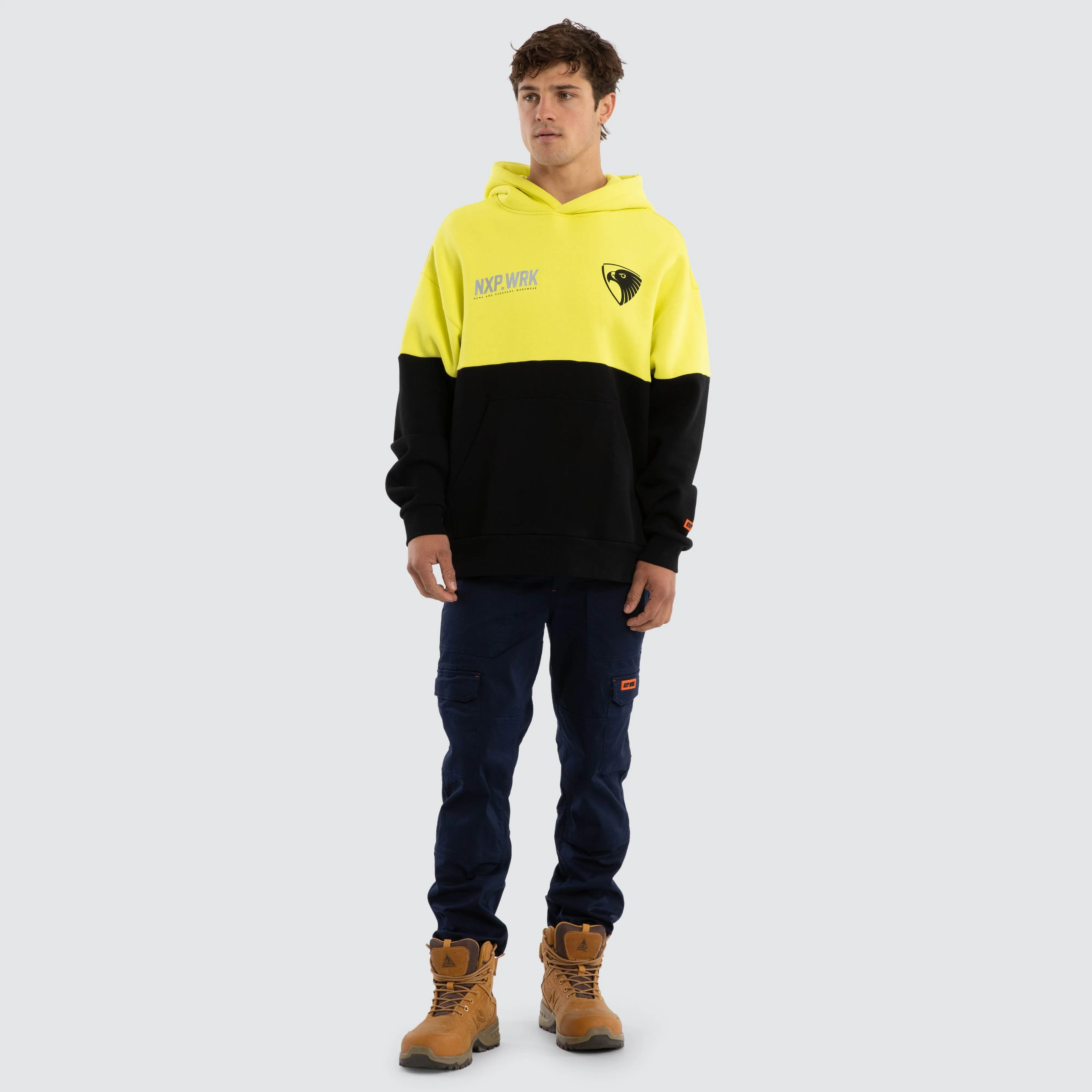 Hawthorn Hawks Block Hoodie Yellow Black sold by Nena and Pasadena product image thumbnail 3