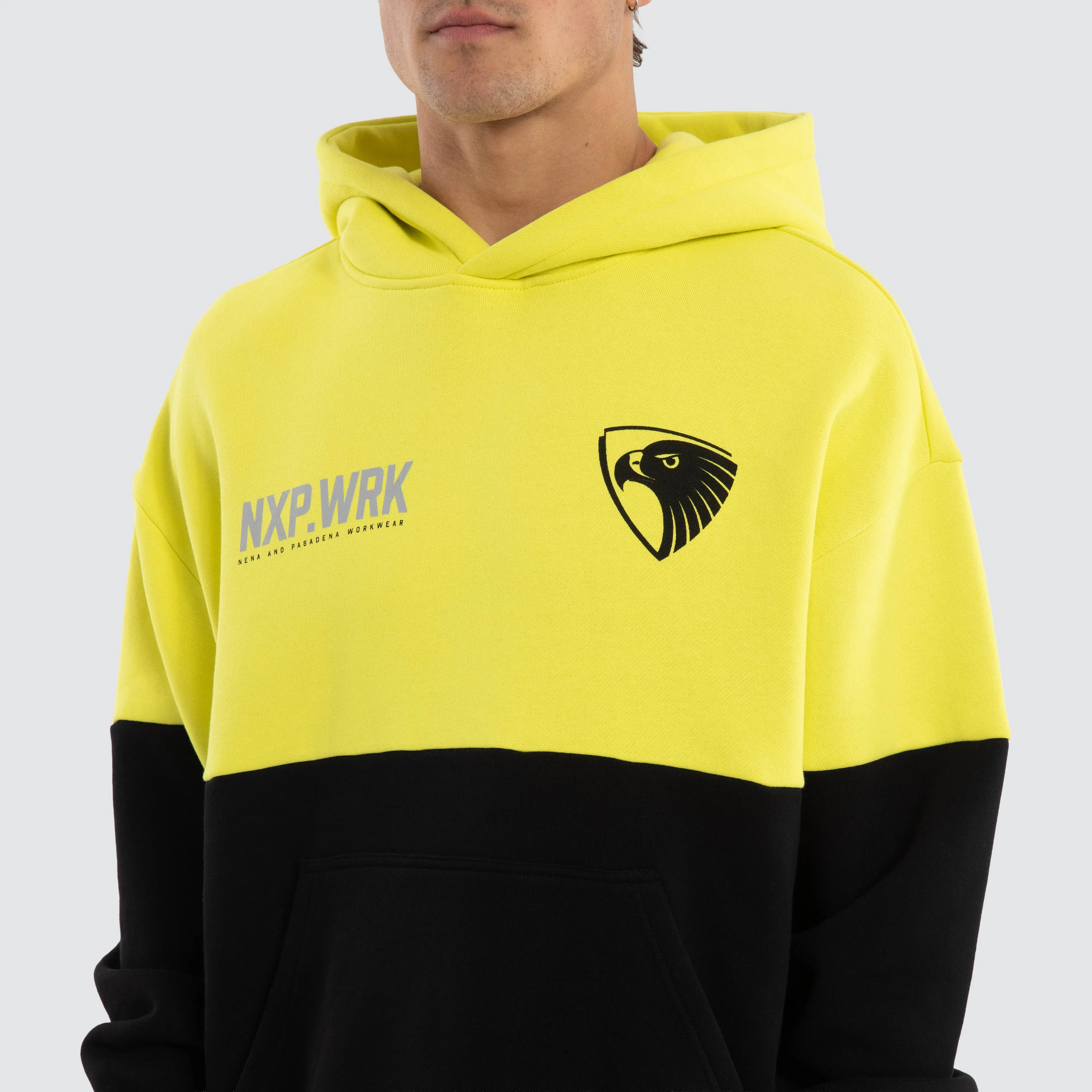 Hawthorn Hawks Block Hoodie Yellow Black sold by Nena and Pasadena product image thumbnail 4