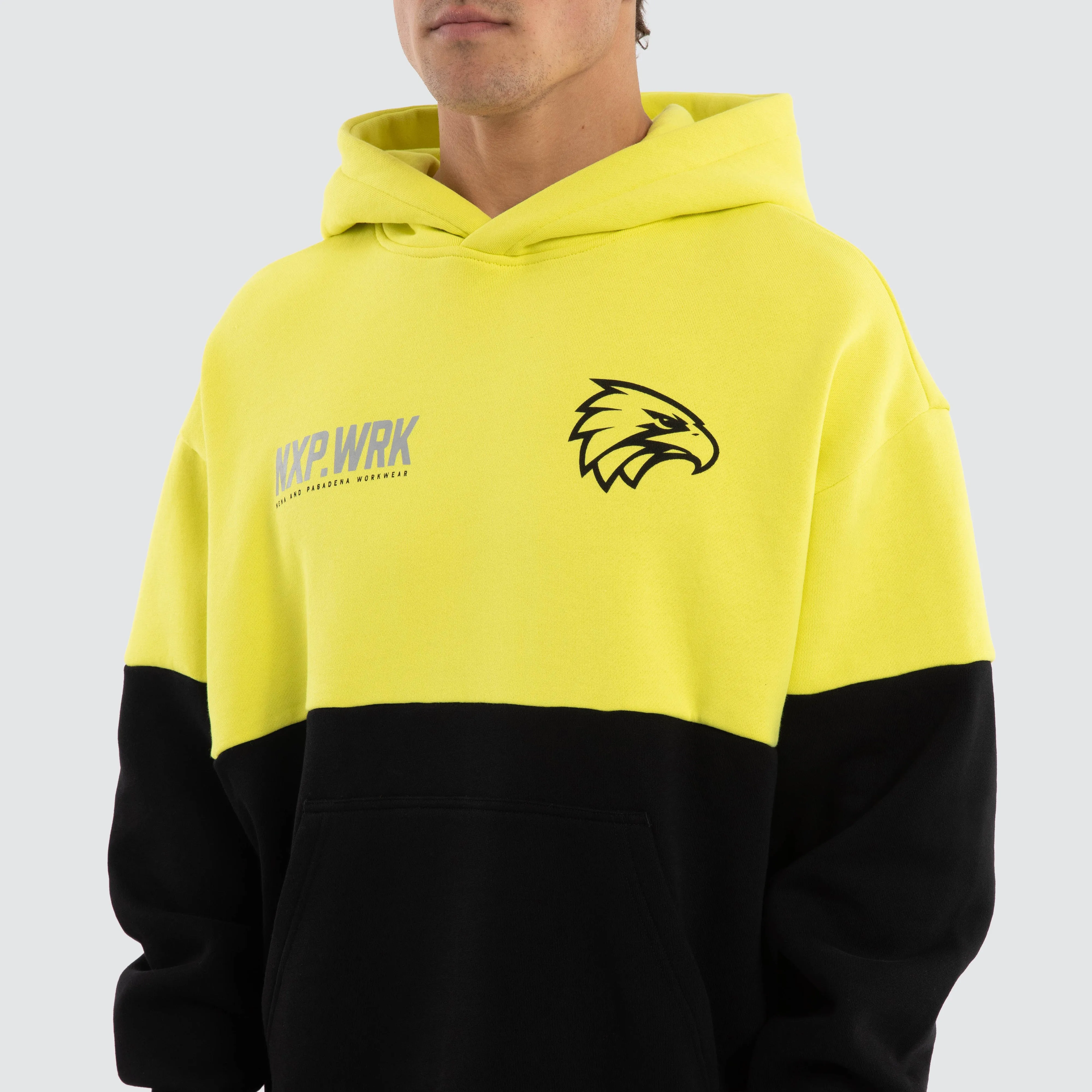 West Coast Eagles Block Hoodie Yellow Black sold by Nena and Pasadena product image thumbnail 4
