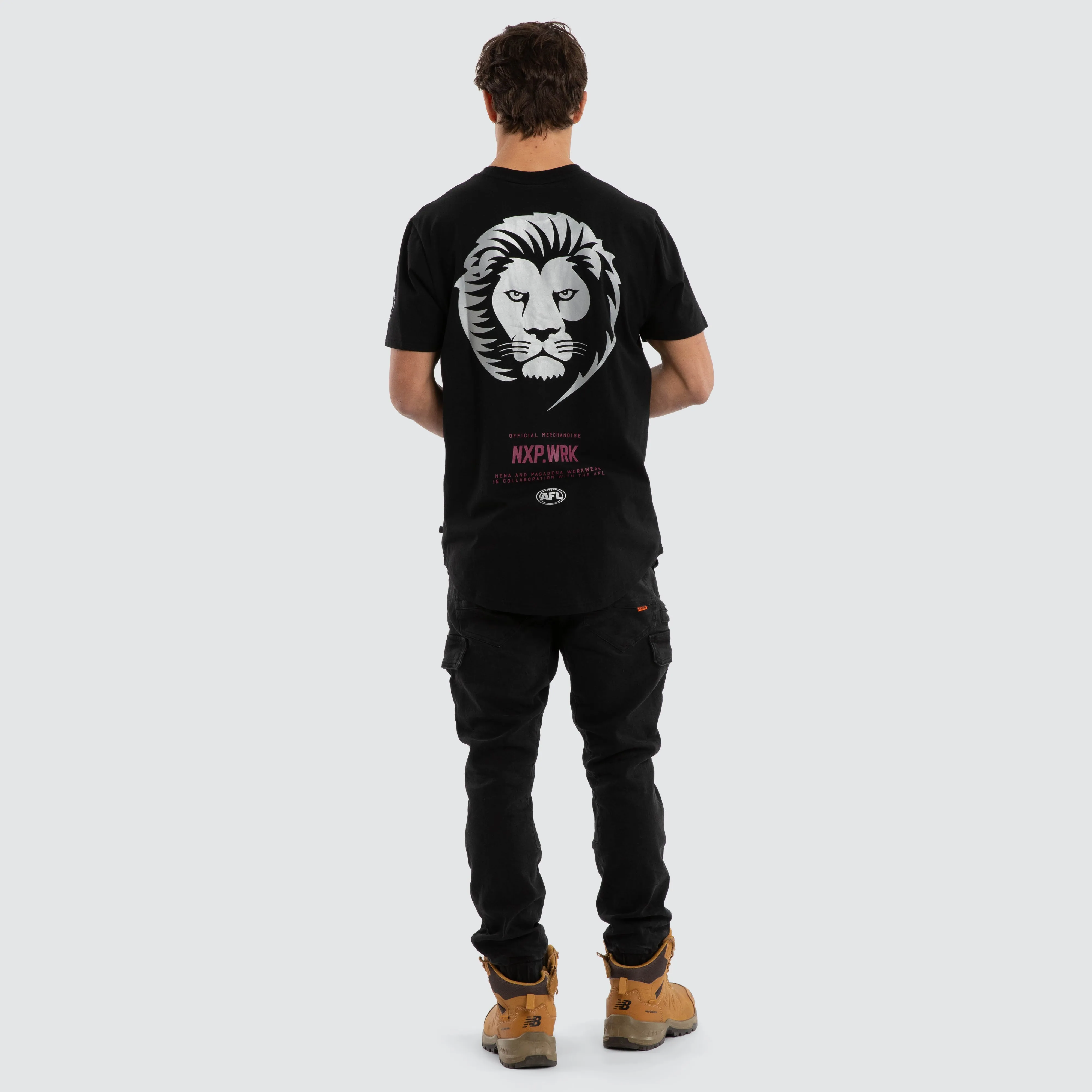Brisbane Lions Legal Tee Jet Black sold by Nena and Pasadena product image thumbnail 5