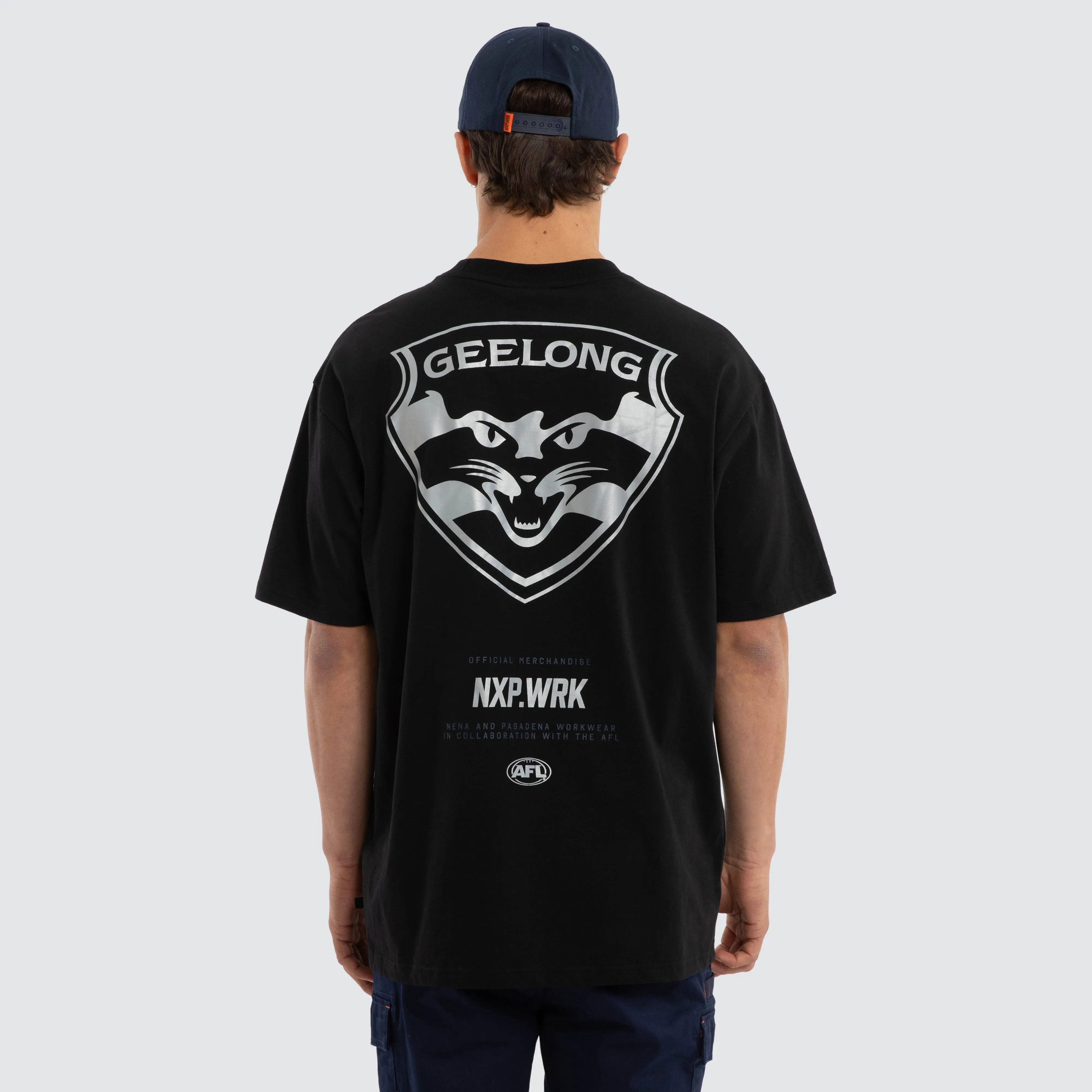 Geelong Cats Union Tee Jet Black sold by Nena and Pasadena product image thumbnail 2