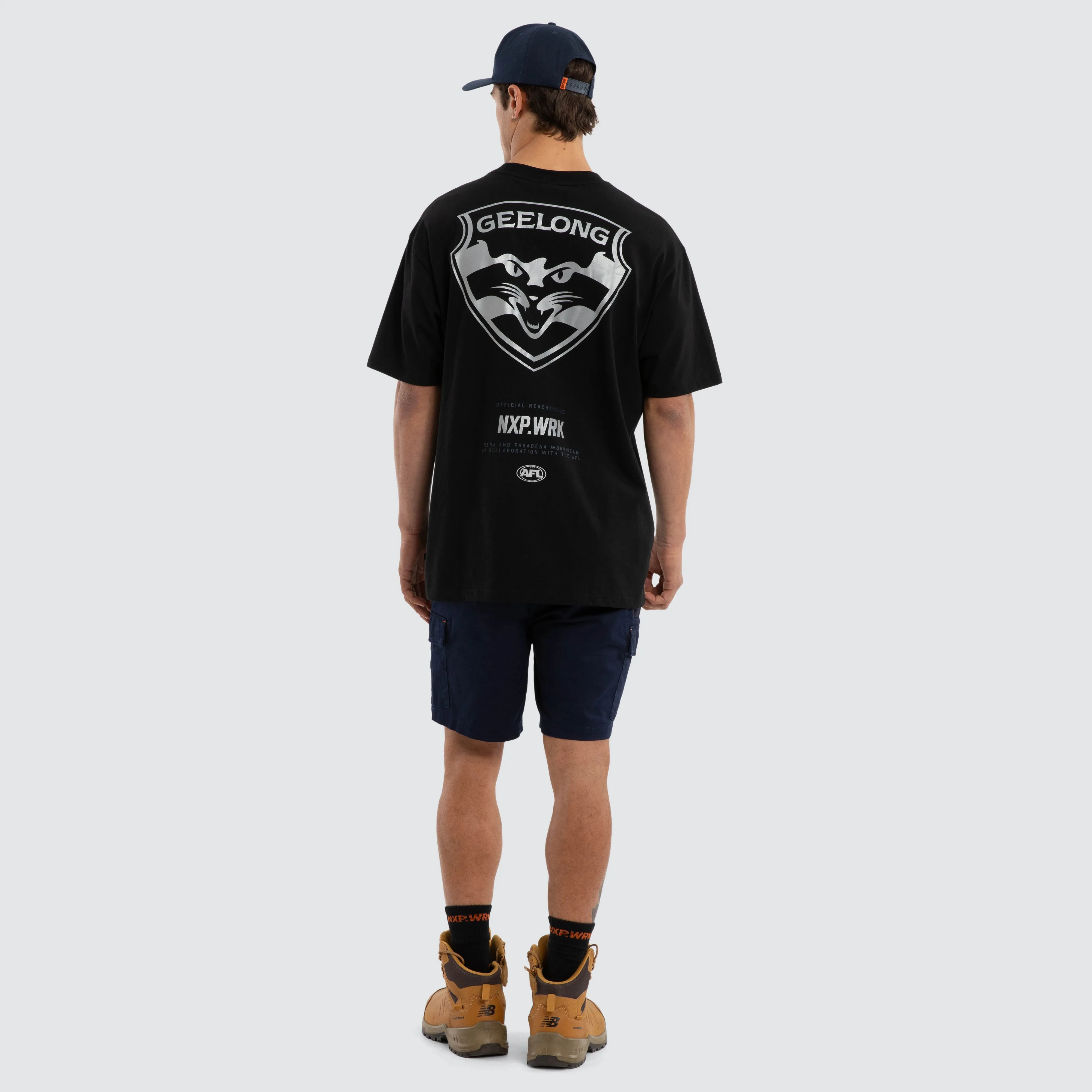 Geelong Cats Union Tee Jet Black sold by Nena and Pasadena product image thumbnail 5