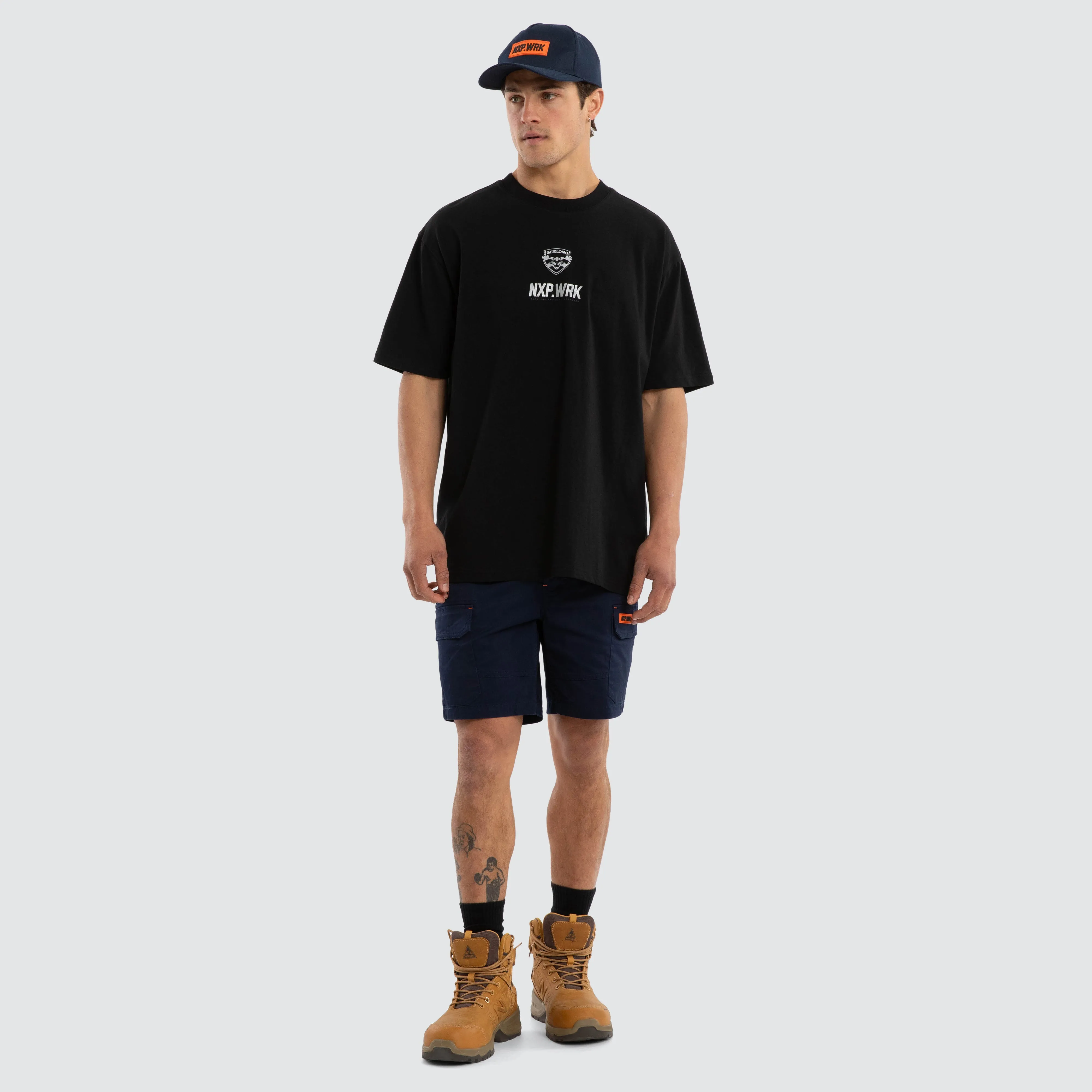 Geelong Cats Union Tee Jet Black sold by Nena and Pasadena product image thumbnail 3