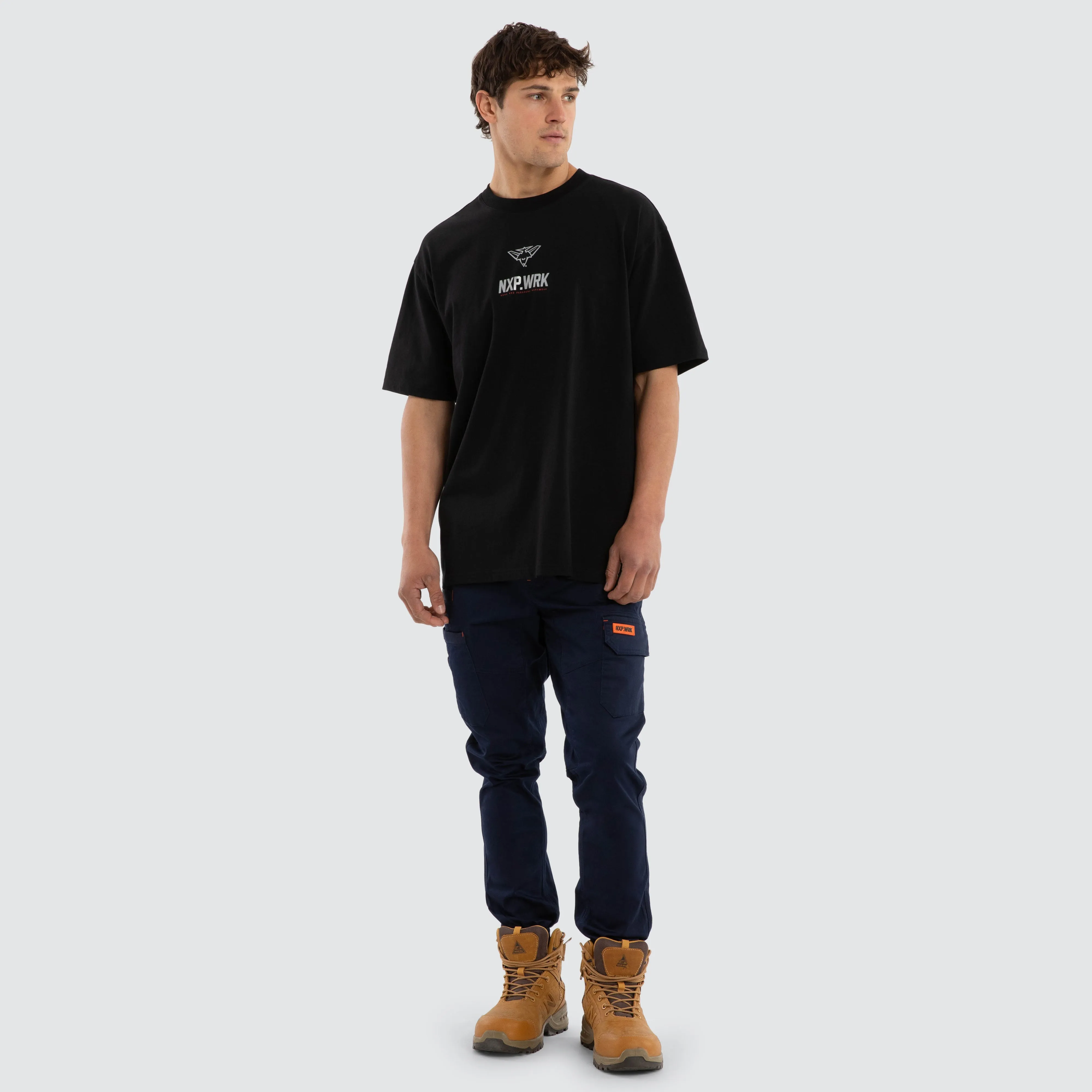 Essendon Bombers Union Tee Jet Black sold by Nena and Pasadena product image thumbnail 3