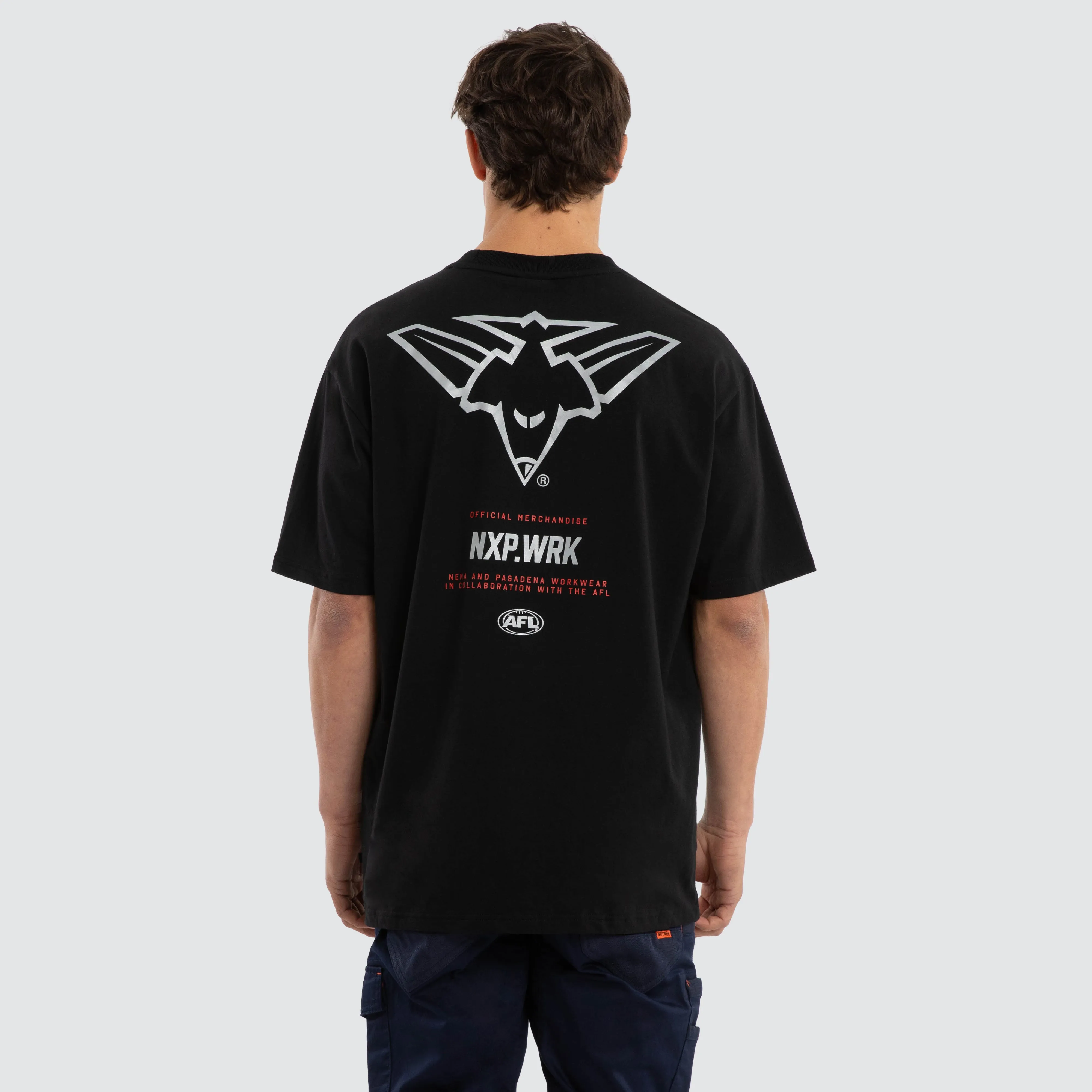 Essendon Bombers Union Tee Jet Black sold by Nena and Pasadena product image thumbnail 2