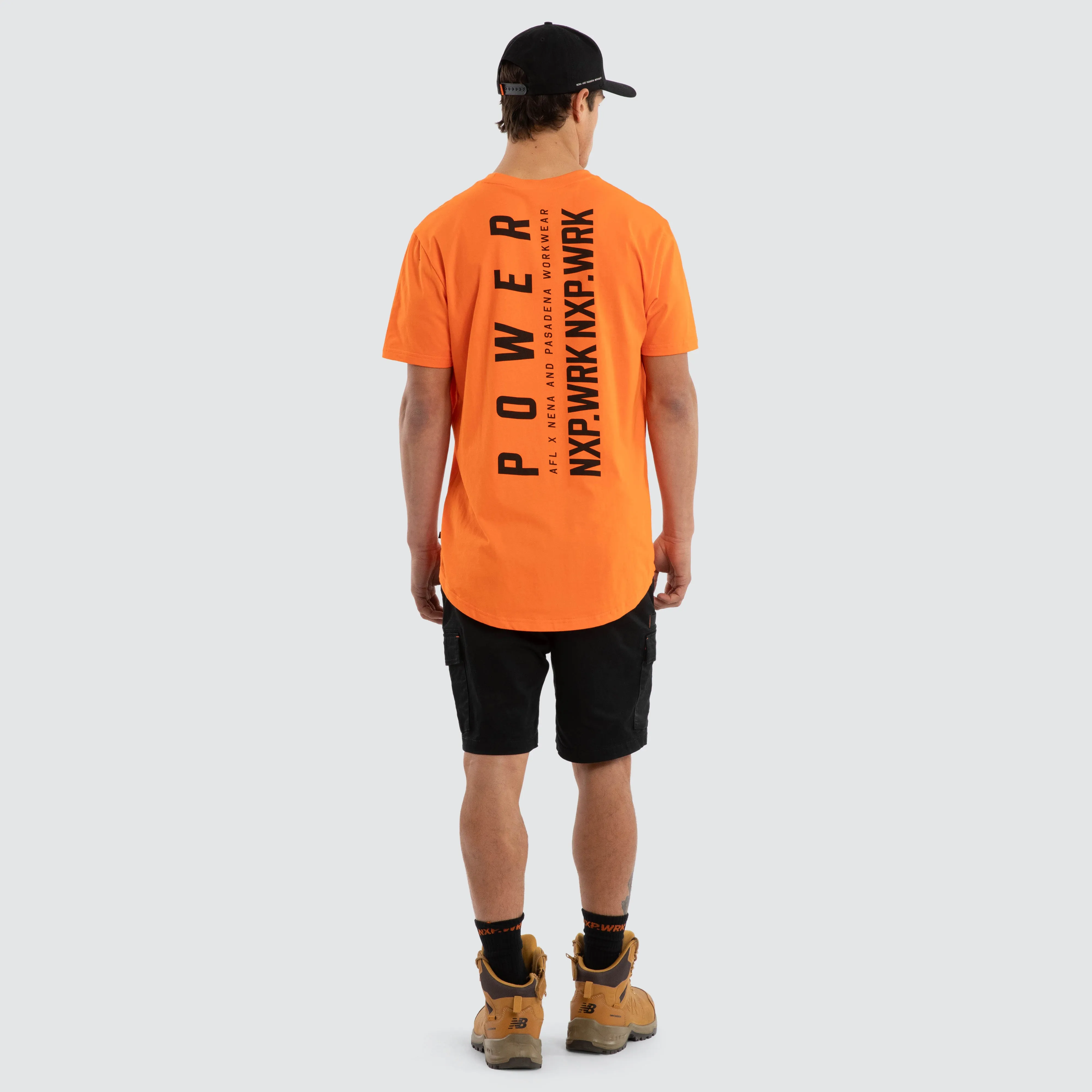Port Adelaide Power Ethic Tee Work Orange sold by Nena and Pasadena product image thumbnail 5