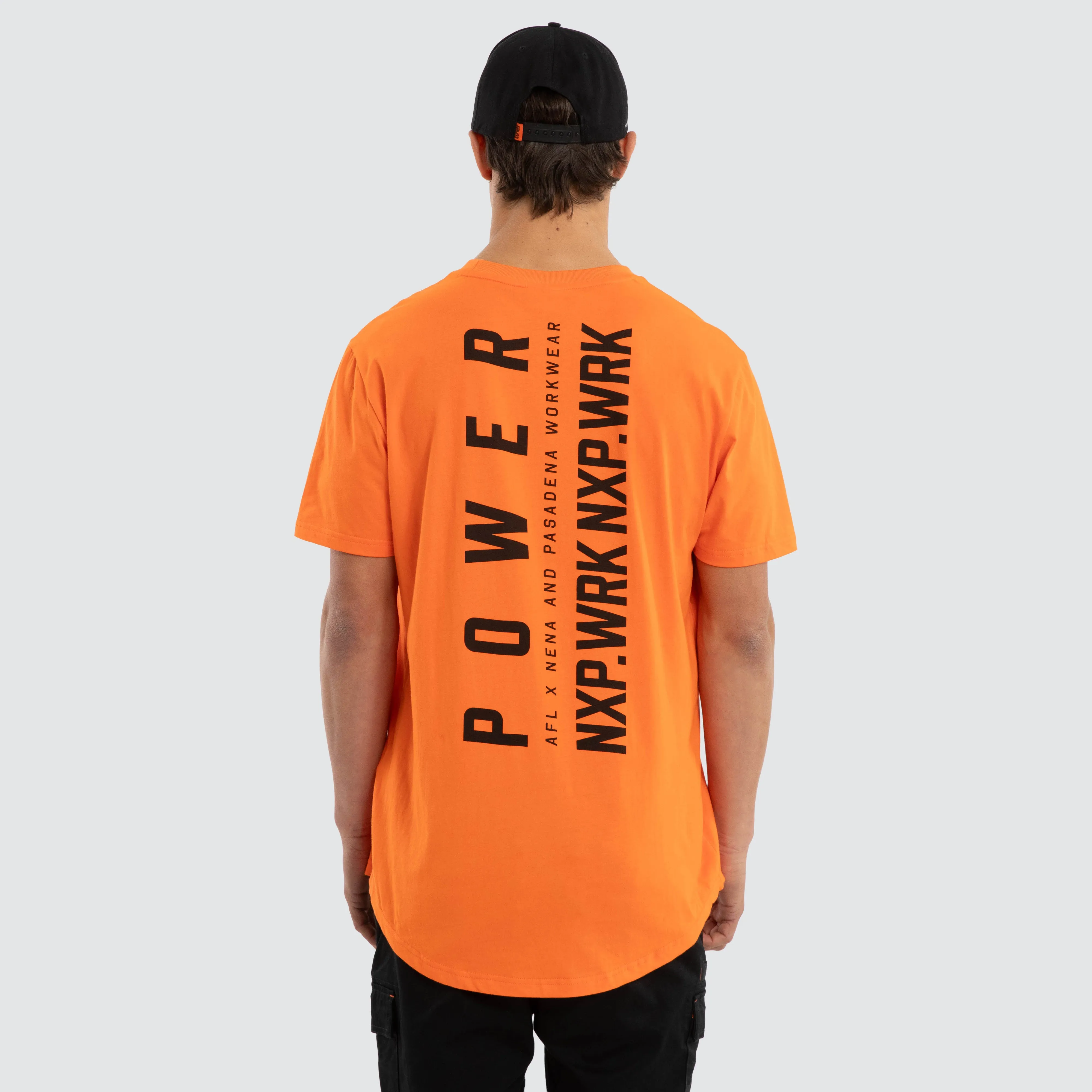 Port Adelaide Power Ethic Tee Work Orange sold by Nena and Pasadena product image thumbnail 2