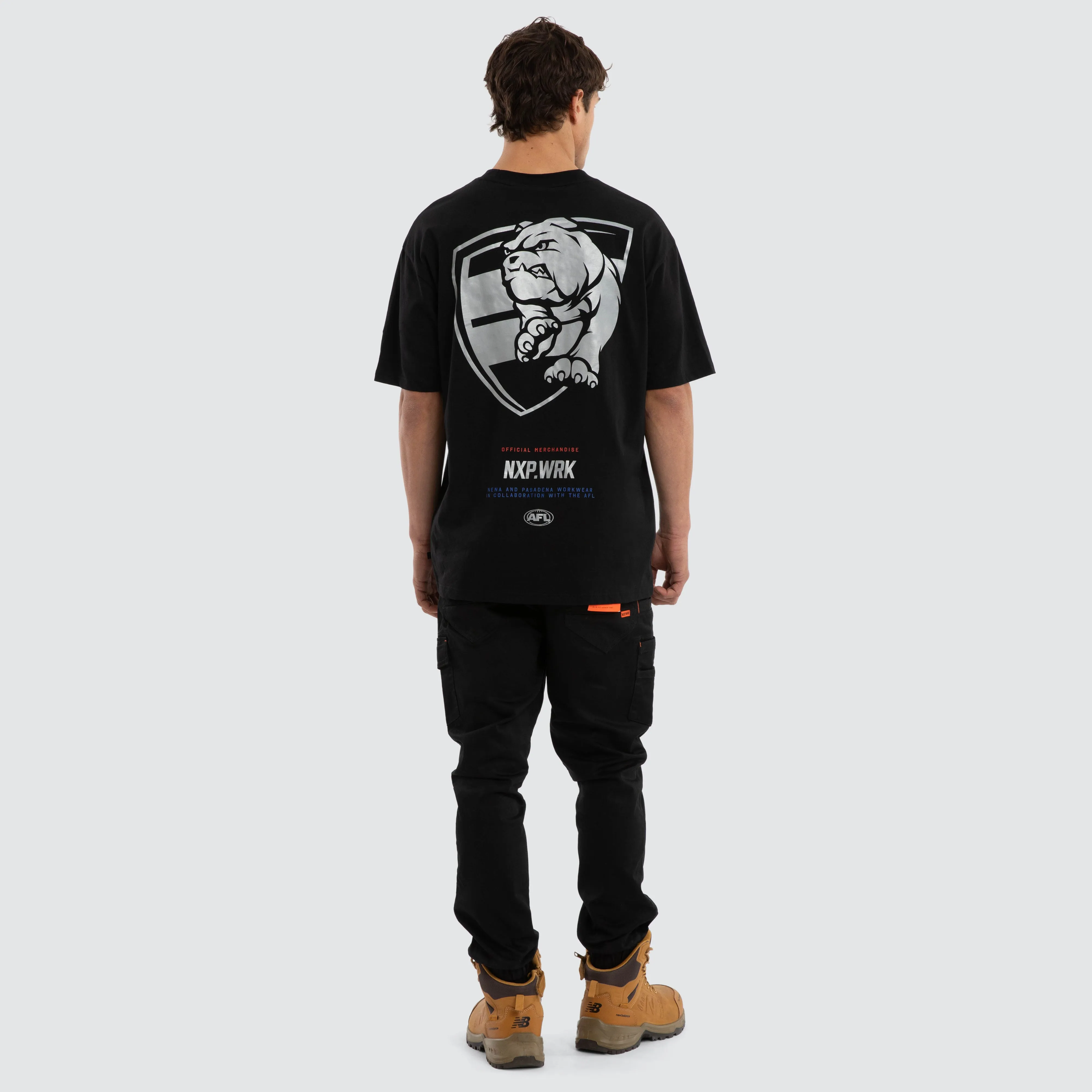 Western Bulldogs Union Tee Jet Black sold by Nena and Pasadena product image thumbnail 5