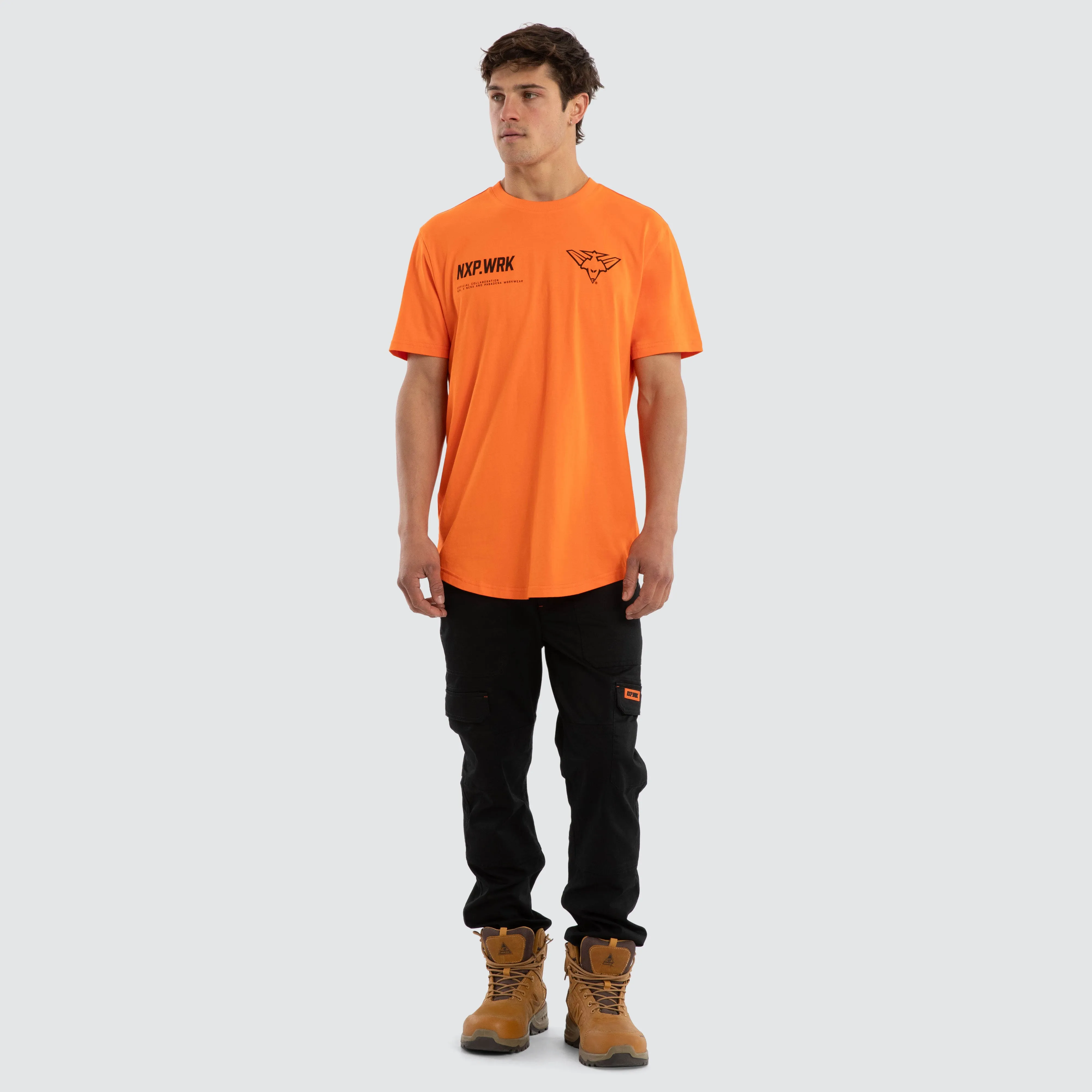 Essendon Bombers Ethic Tee Work Orange sold by Nena and Pasadena product image thumbnail 3