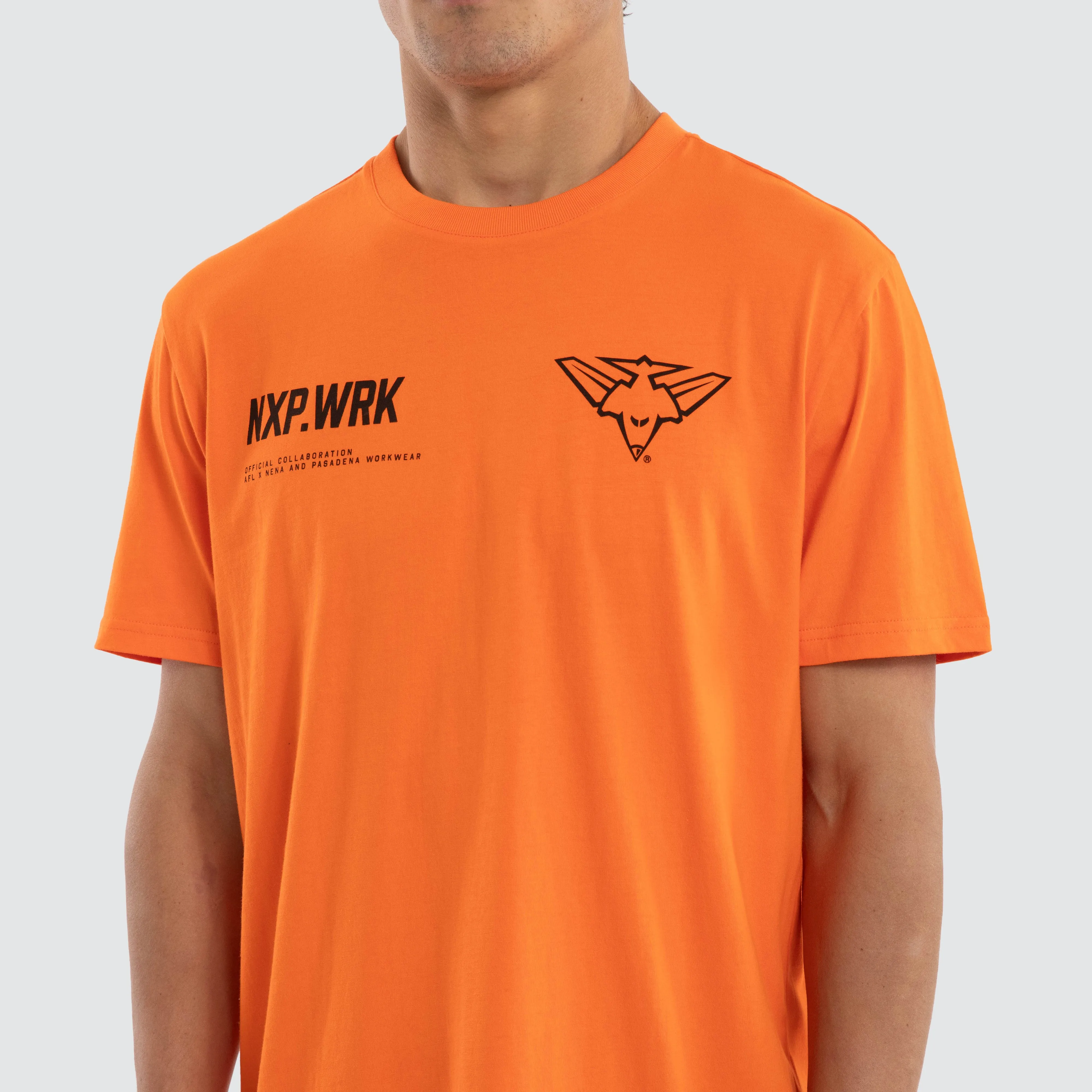 Essendon Bombers Ethic Tee Work Orange sold by Nena and Pasadena product image thumbnail 4