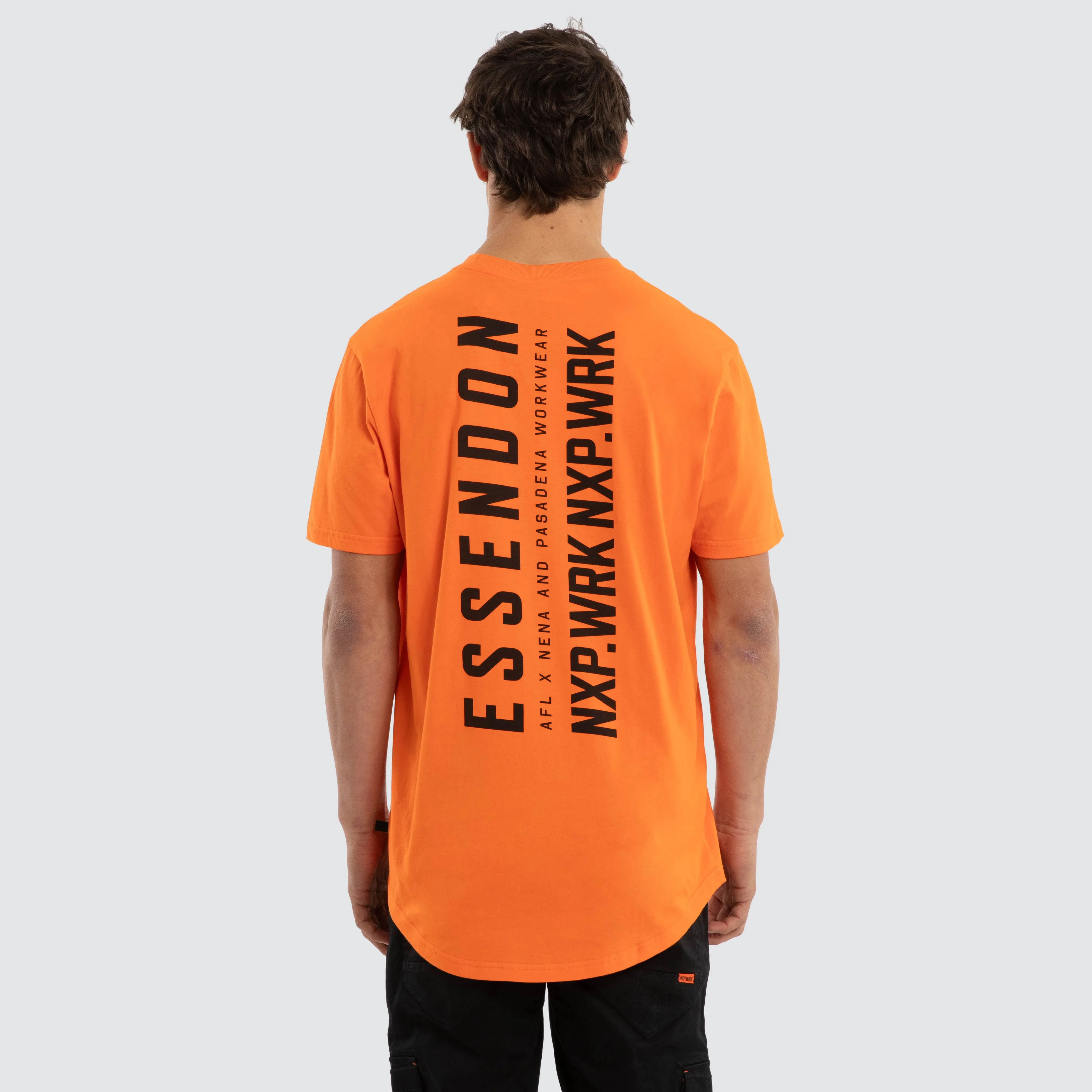 Essendon Bombers Ethic Tee Work Orange sold by Nena and Pasadena product image thumbnail 2