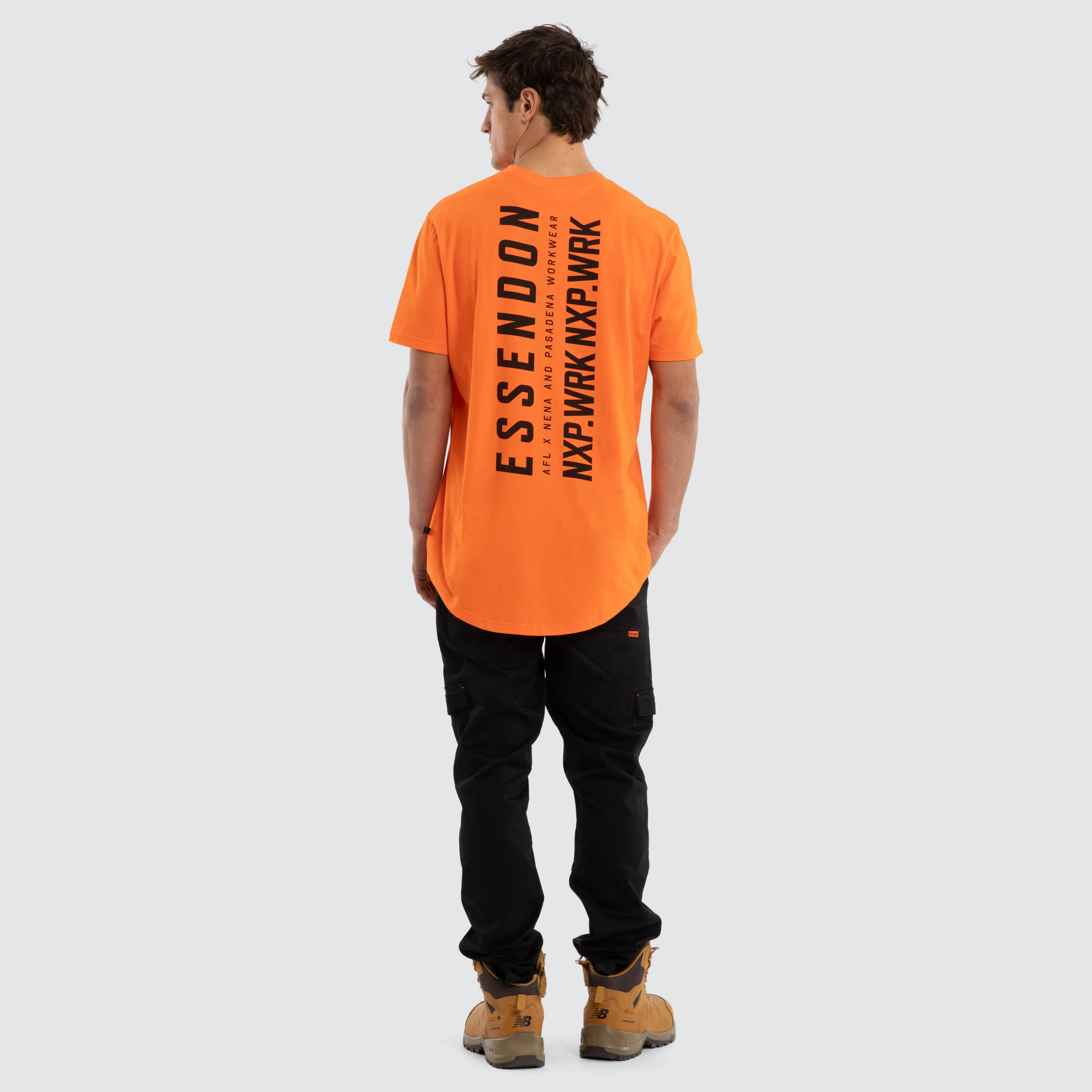 Essendon Bombers Ethic Tee Work Orange sold by Nena and Pasadena product image thumbnail 5