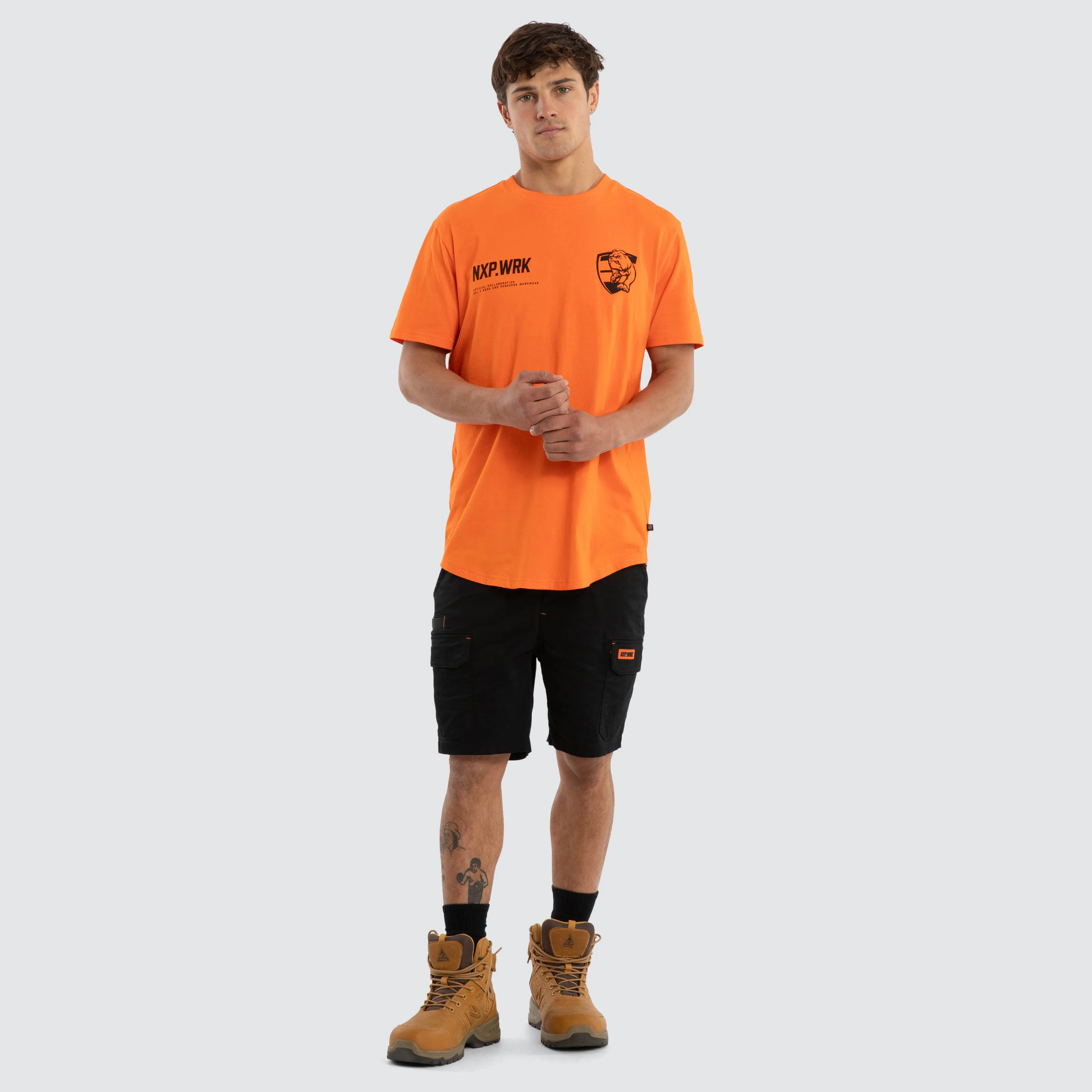 Western Bulldogs Ethic Tee Work Orange sold by Nena and Pasadena product image thumbnail 3