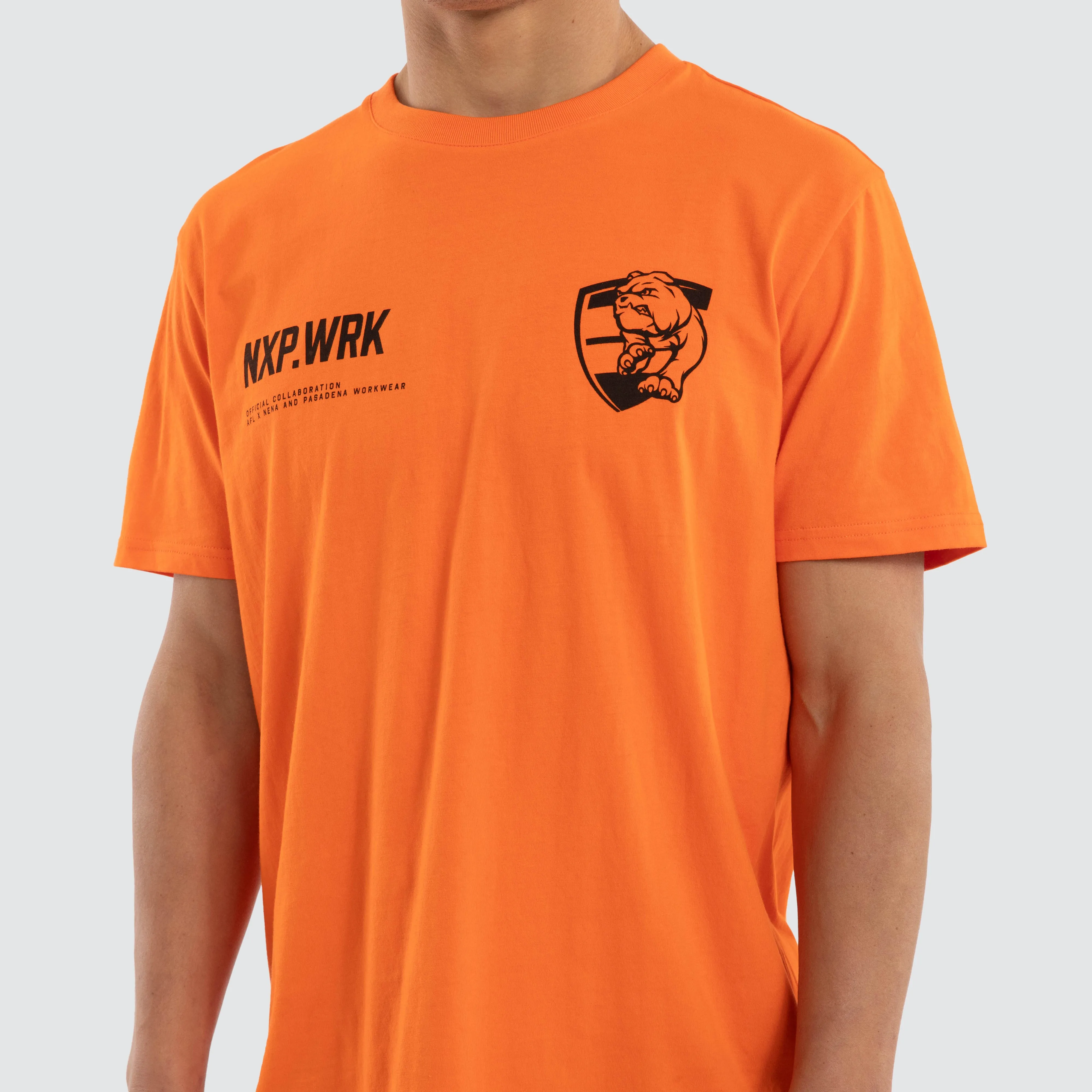Western Bulldogs Ethic Tee Work Orange sold by Nena and Pasadena product image thumbnail 4