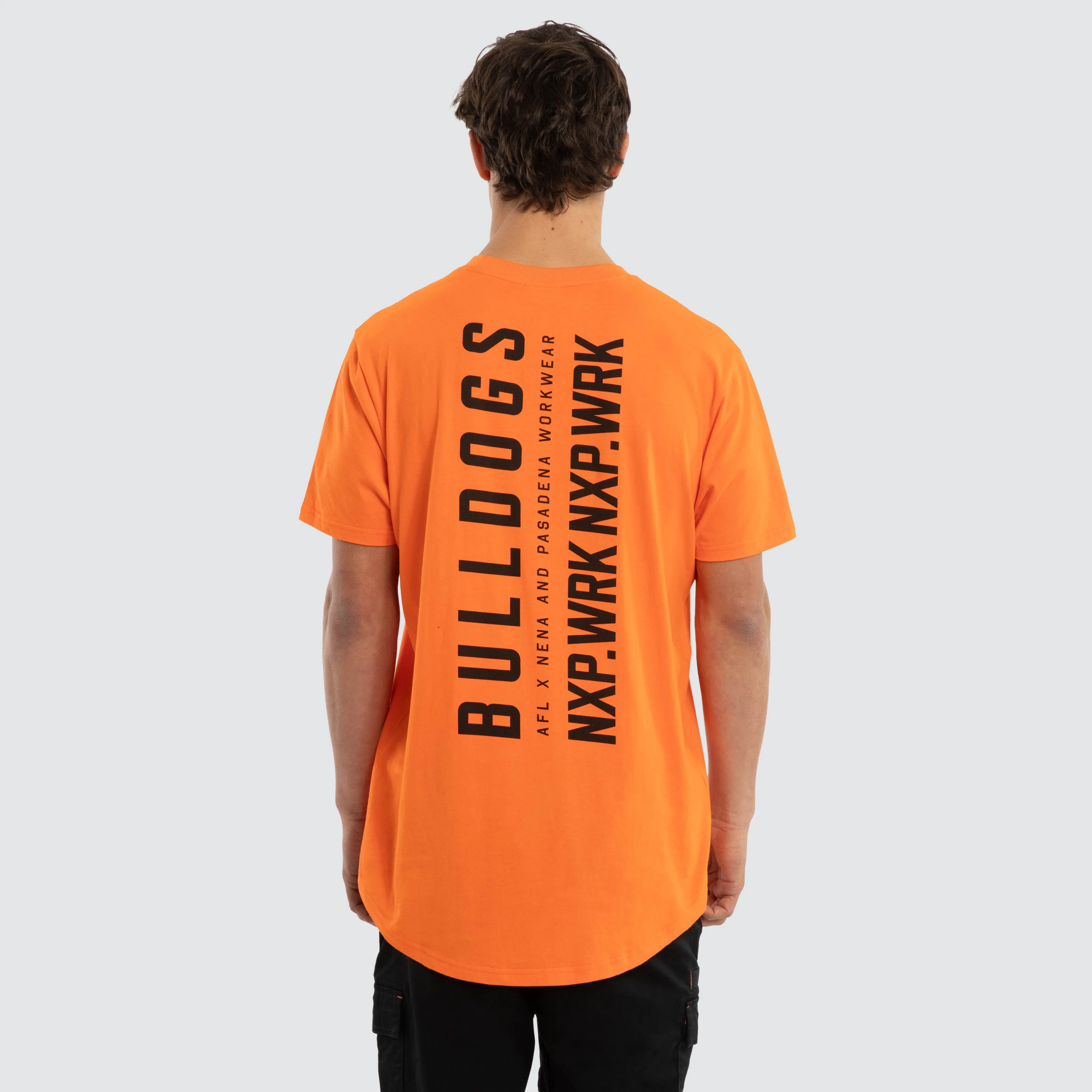 Western Bulldogs Ethic Tee Work Orange sold by Nena and Pasadena product image thumbnail 2