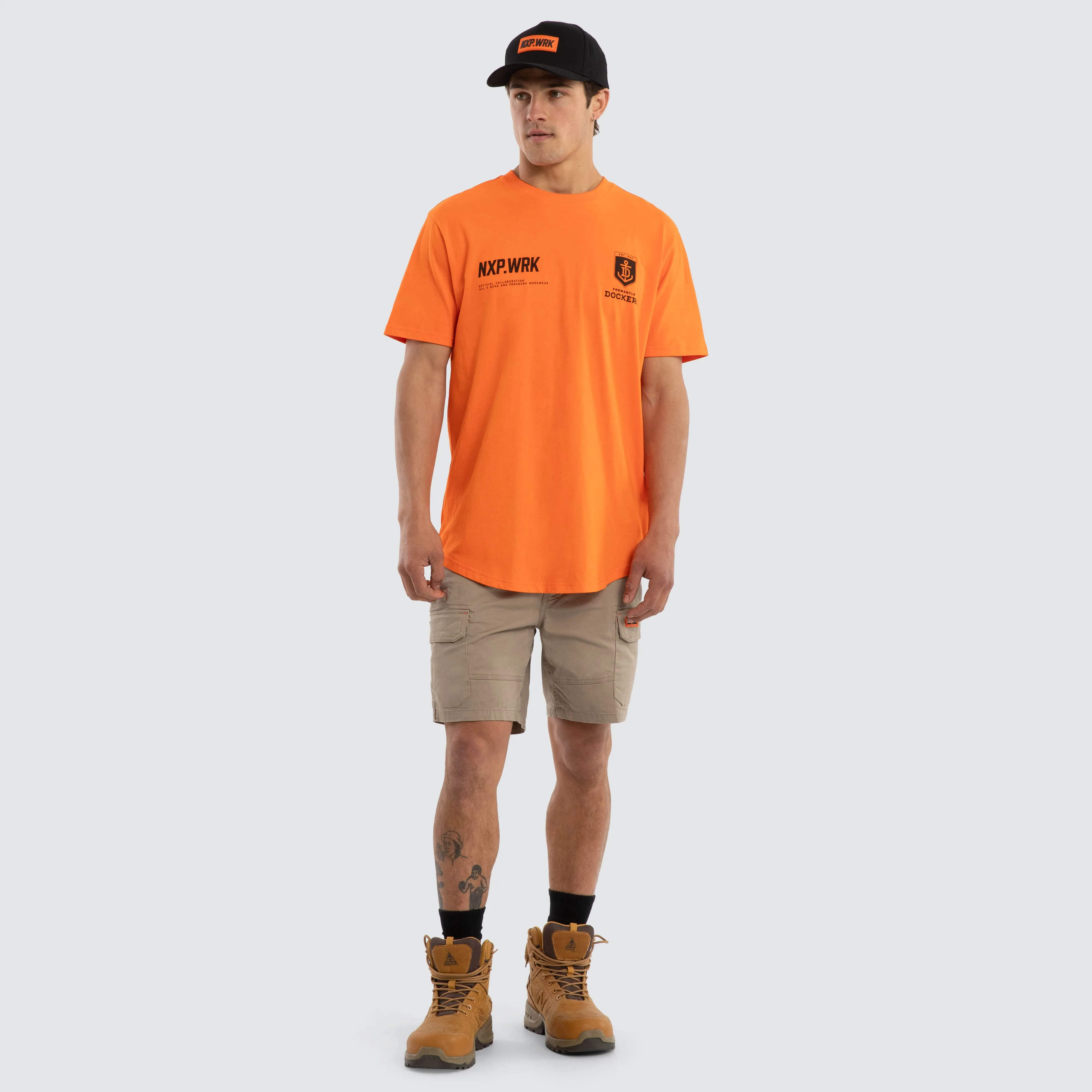 Fremantle Docker Ethic Tee Work Orange sold by Nena and Pasadena product image thumbnail 3