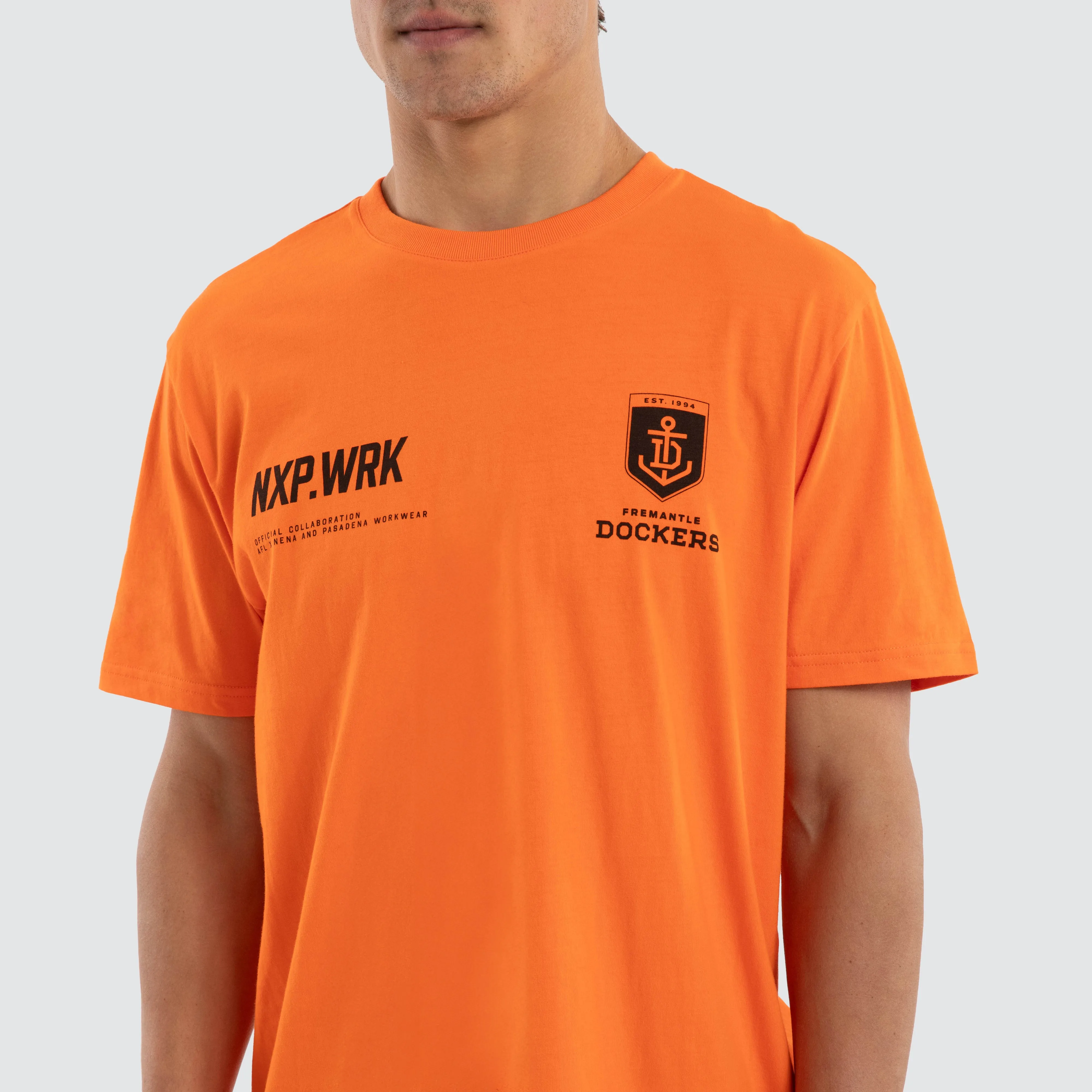 Fremantle Docker Ethic Tee Work Orange sold by Nena and Pasadena product image thumbnail 4