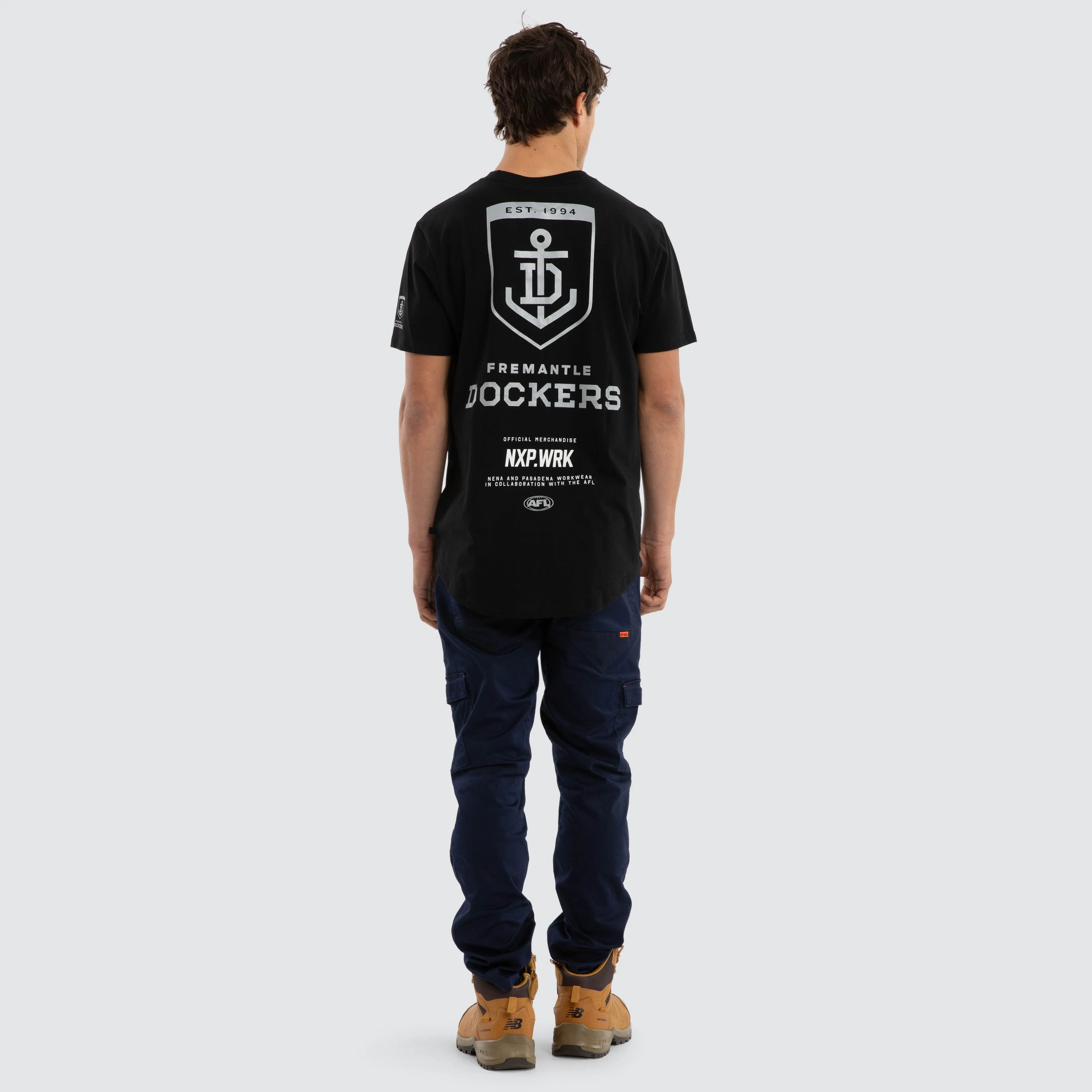 Fremantle Dockers Legal Tee Jet Black sold by Nena and Pasadena product image thumbnail 5