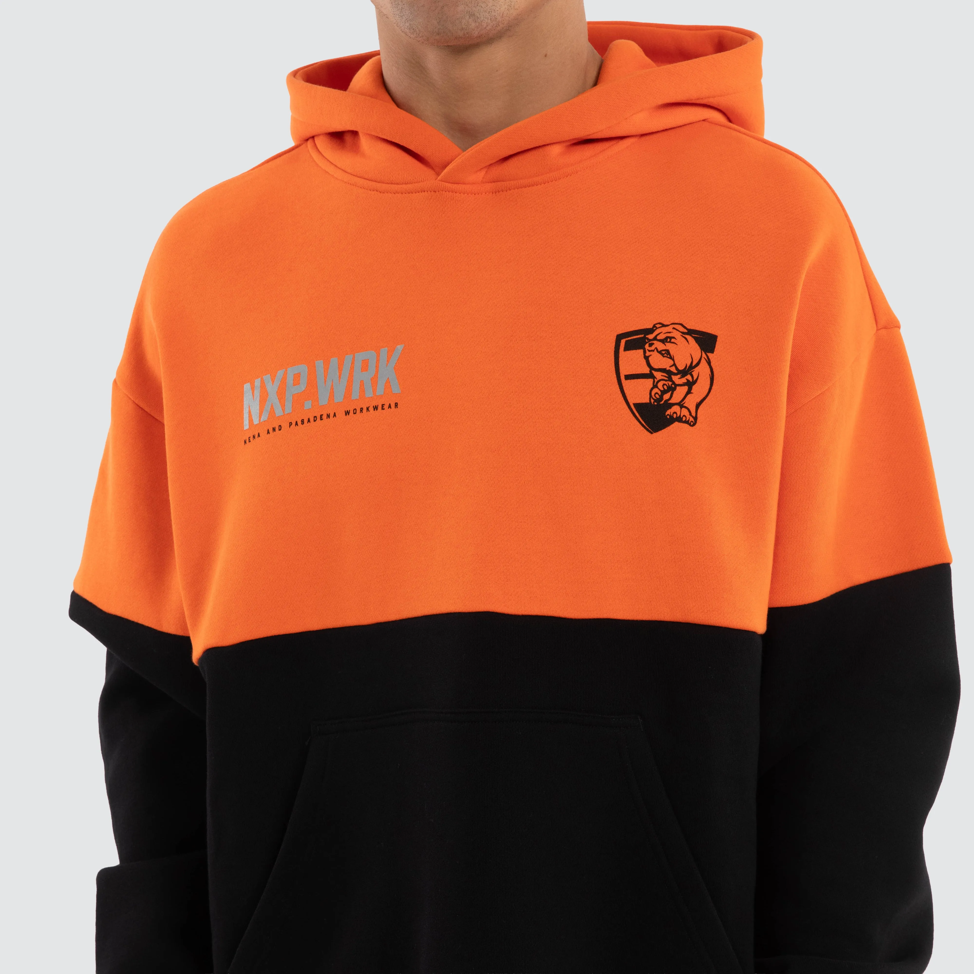 Western Bulldogs Block Hoodie Orange Black sold by Nena and Pasadena product image thumbnail 4