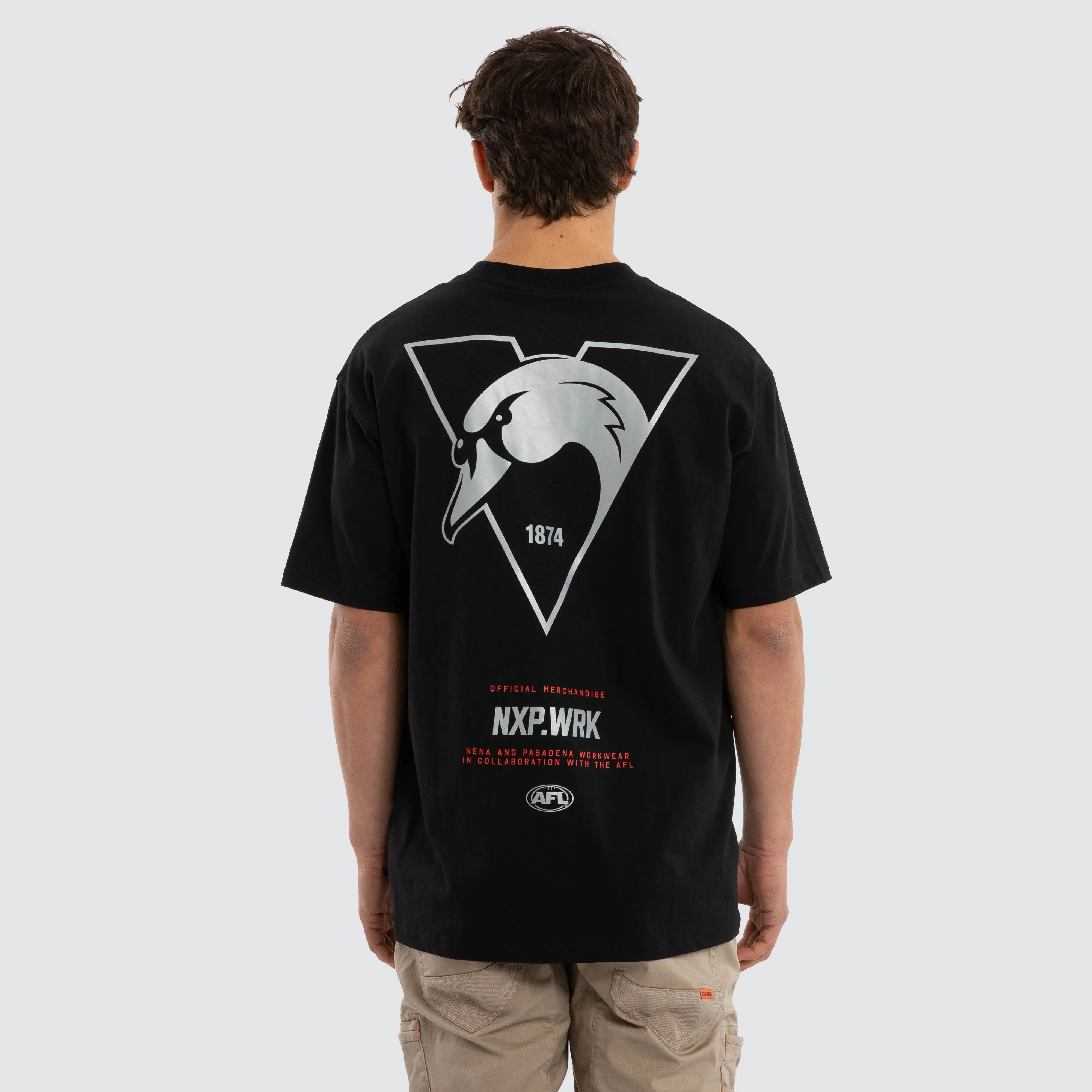 Sydney Swans Union Tee Jet Black sold by Nena and Pasadena product image thumbnail 2