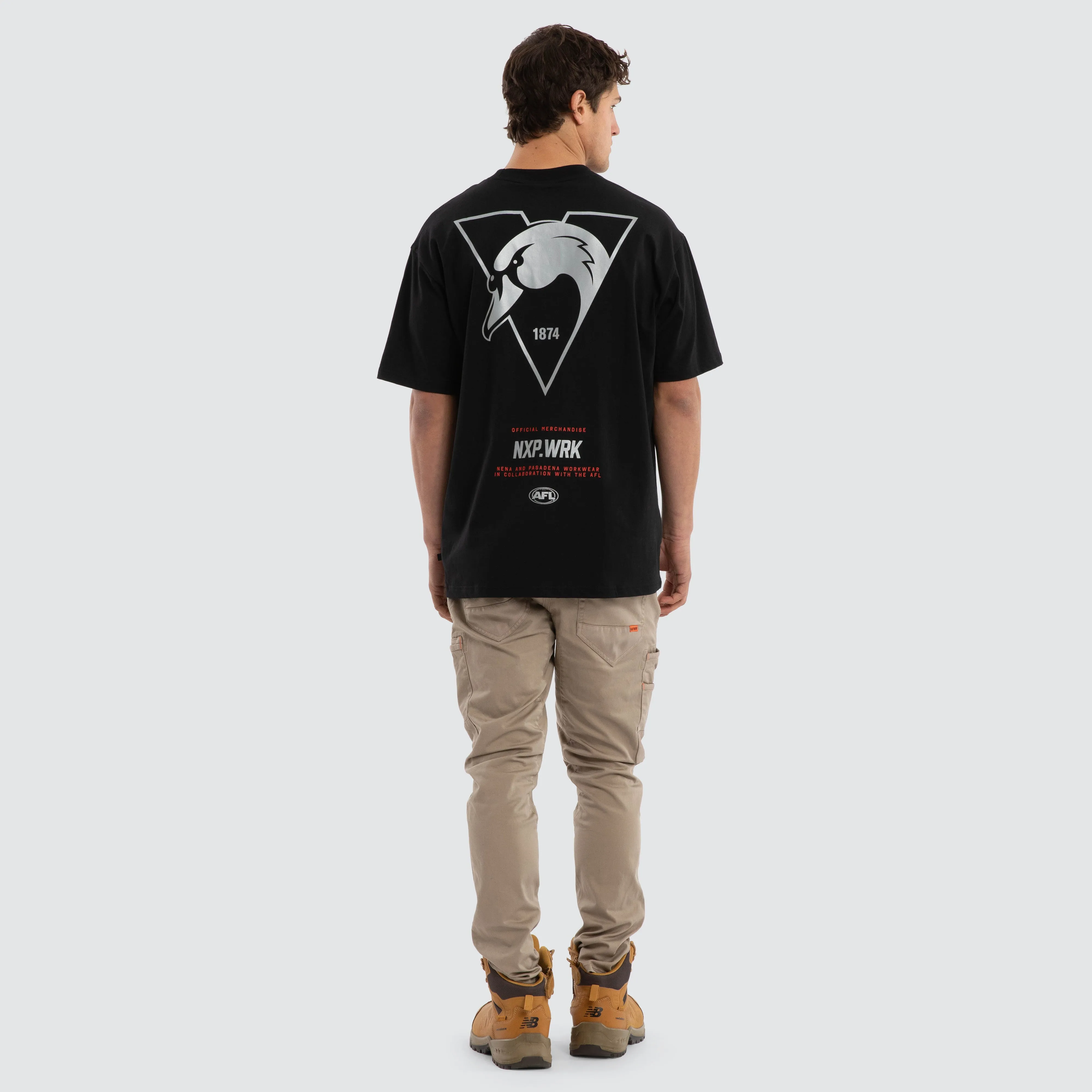 Sydney Swans Union Tee Jet Black sold by Nena and Pasadena product image thumbnail 5