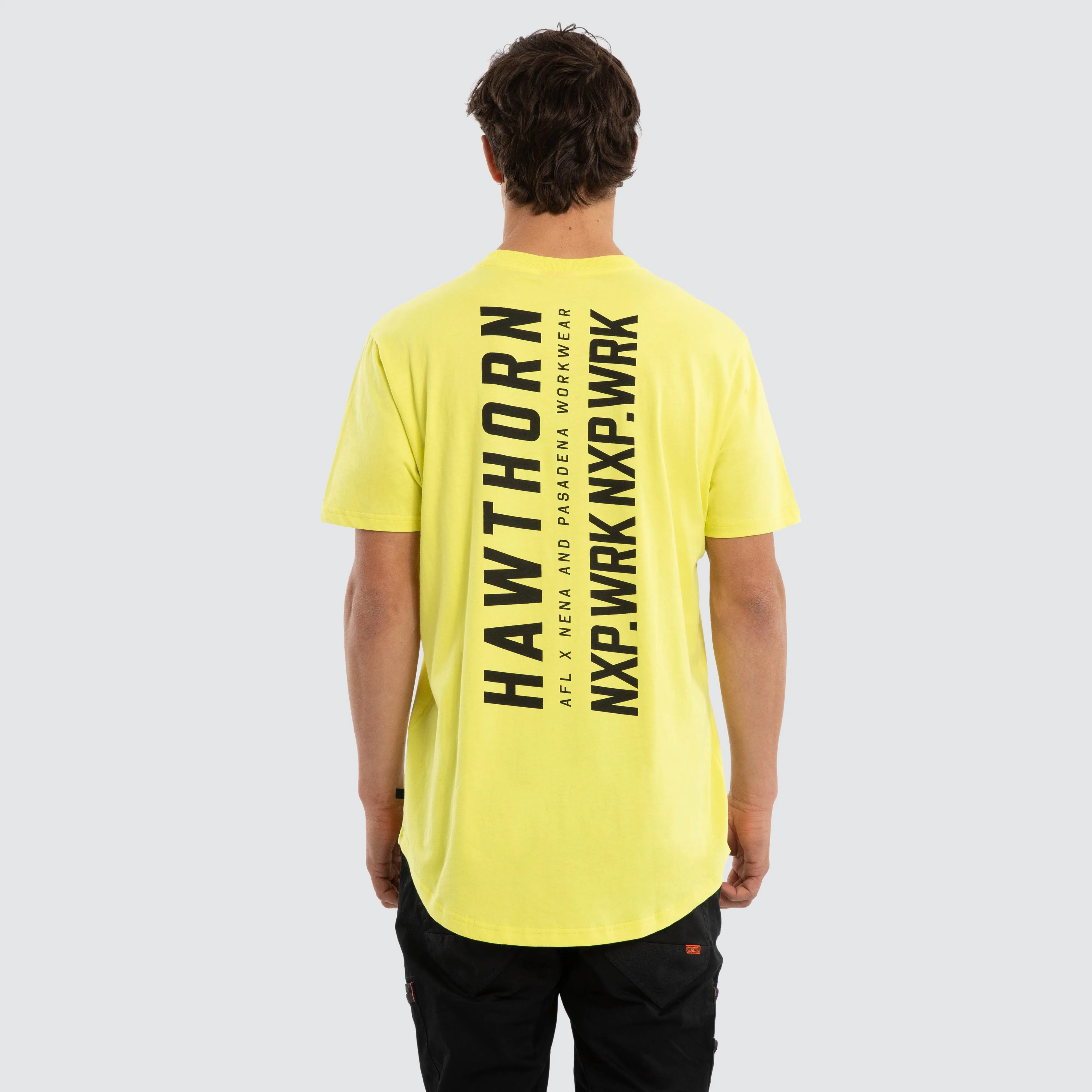 Hawthorn Hawks Ethic Tee Yellow sold by Nena and Pasadena product image thumbnail 2