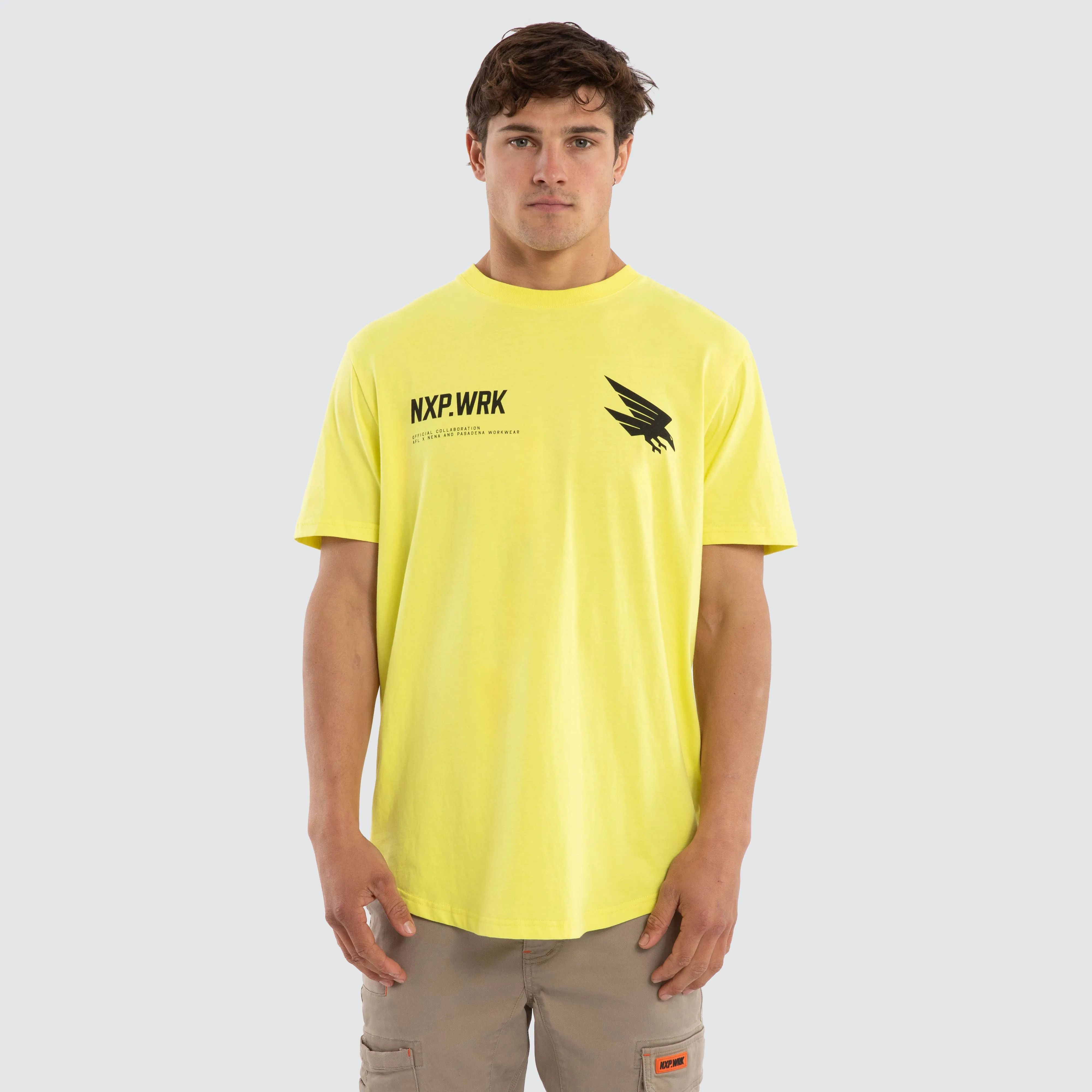 Adelaide Crows Ethic Tee Yellow sold by Nena and Pasadena