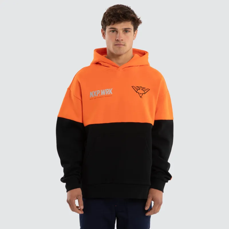 Essendon Bombers Block Hoodie Orange Black sold by Nena and Pasadena
