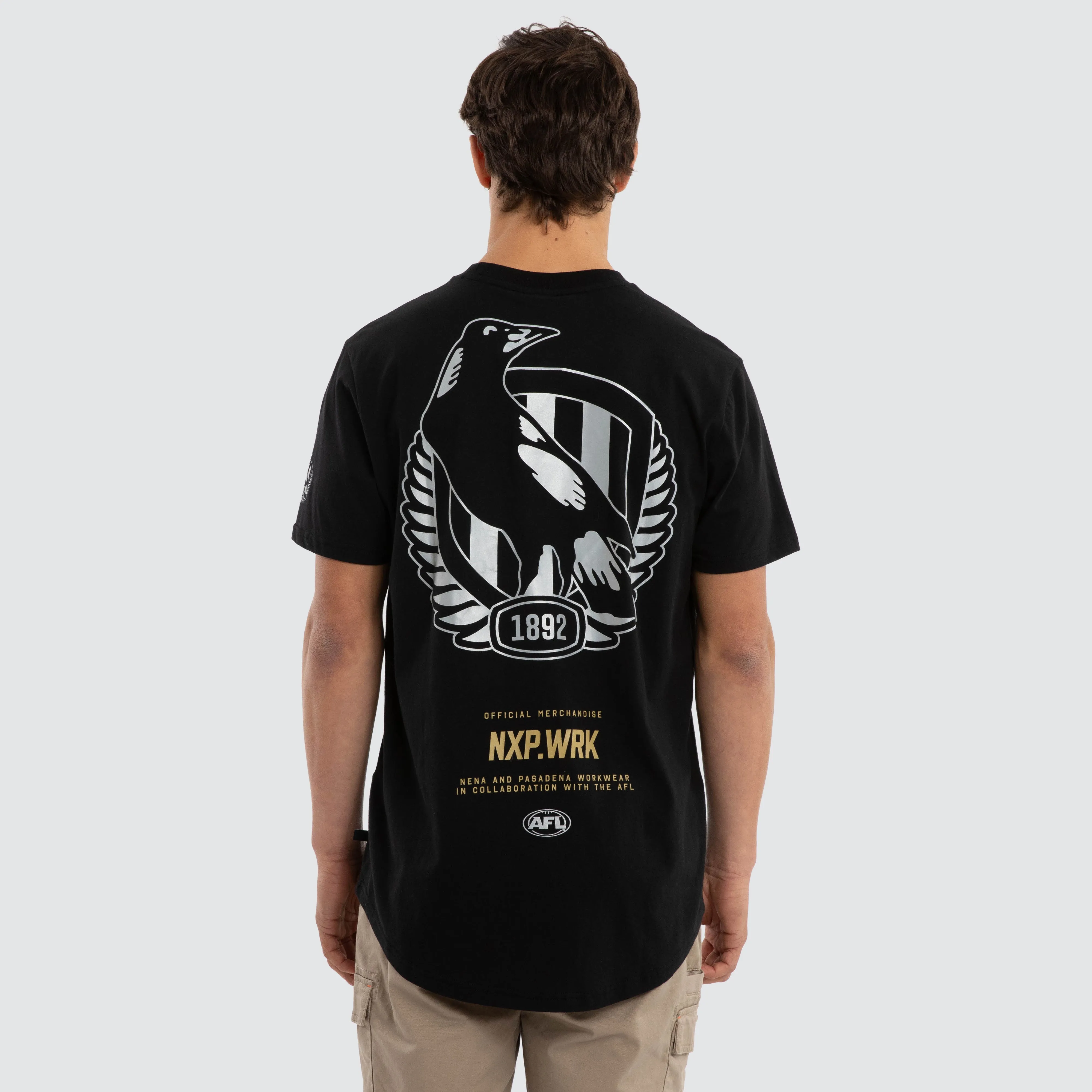 Collingwood Magpies Legal Tee Jet Black sold by Nena and Pasadena product image thumbnail 2