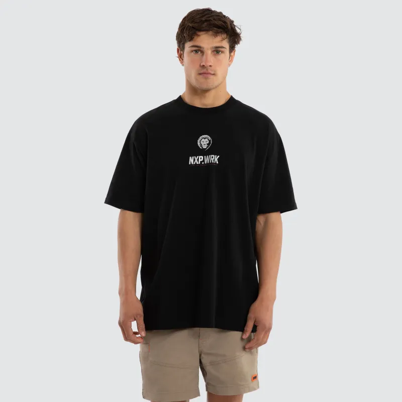 Brisbane Lions Union Tee Jet Black sold by Nena and Pasadena