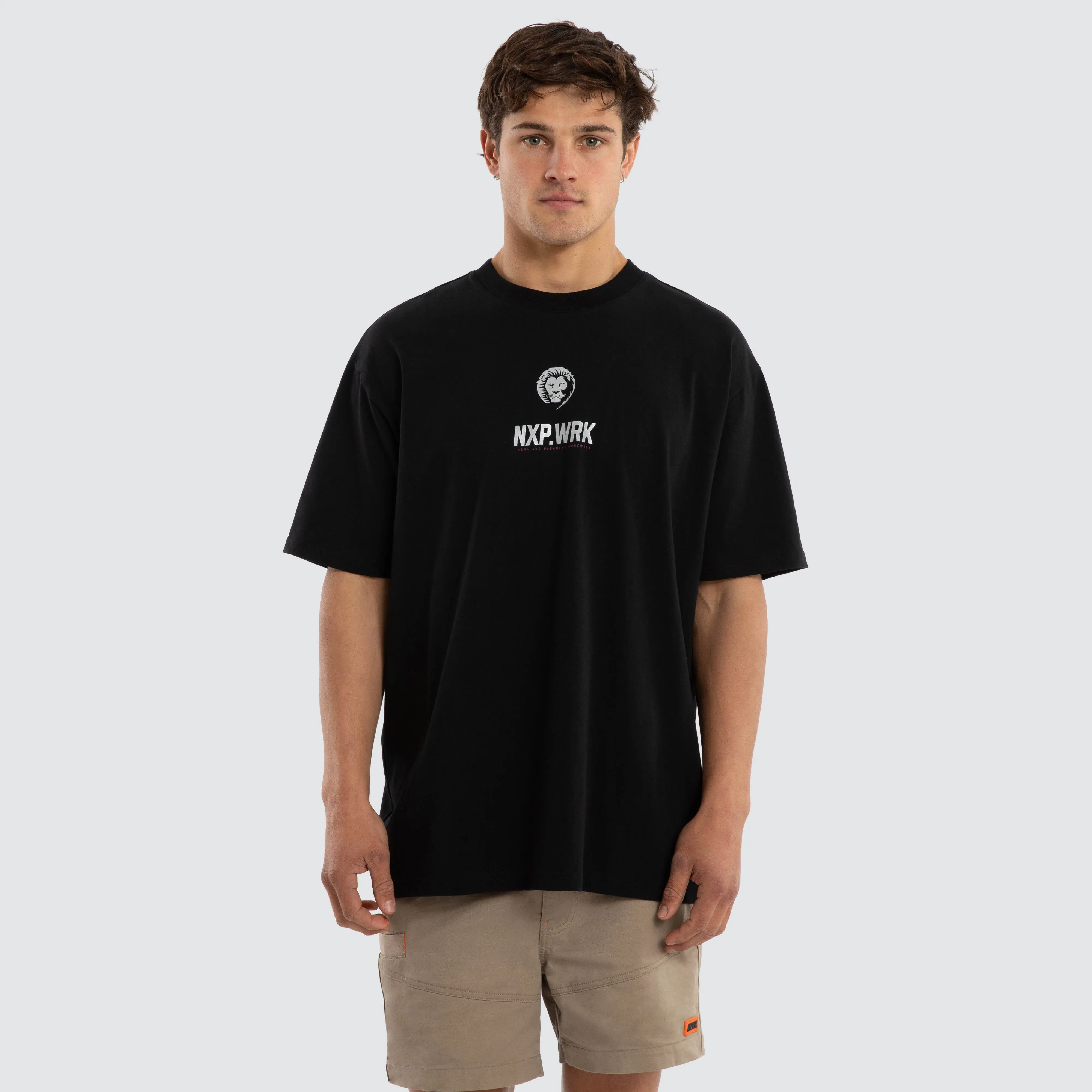 Brisbane Lions Union Tee Jet Black sold by Nena and Pasadena