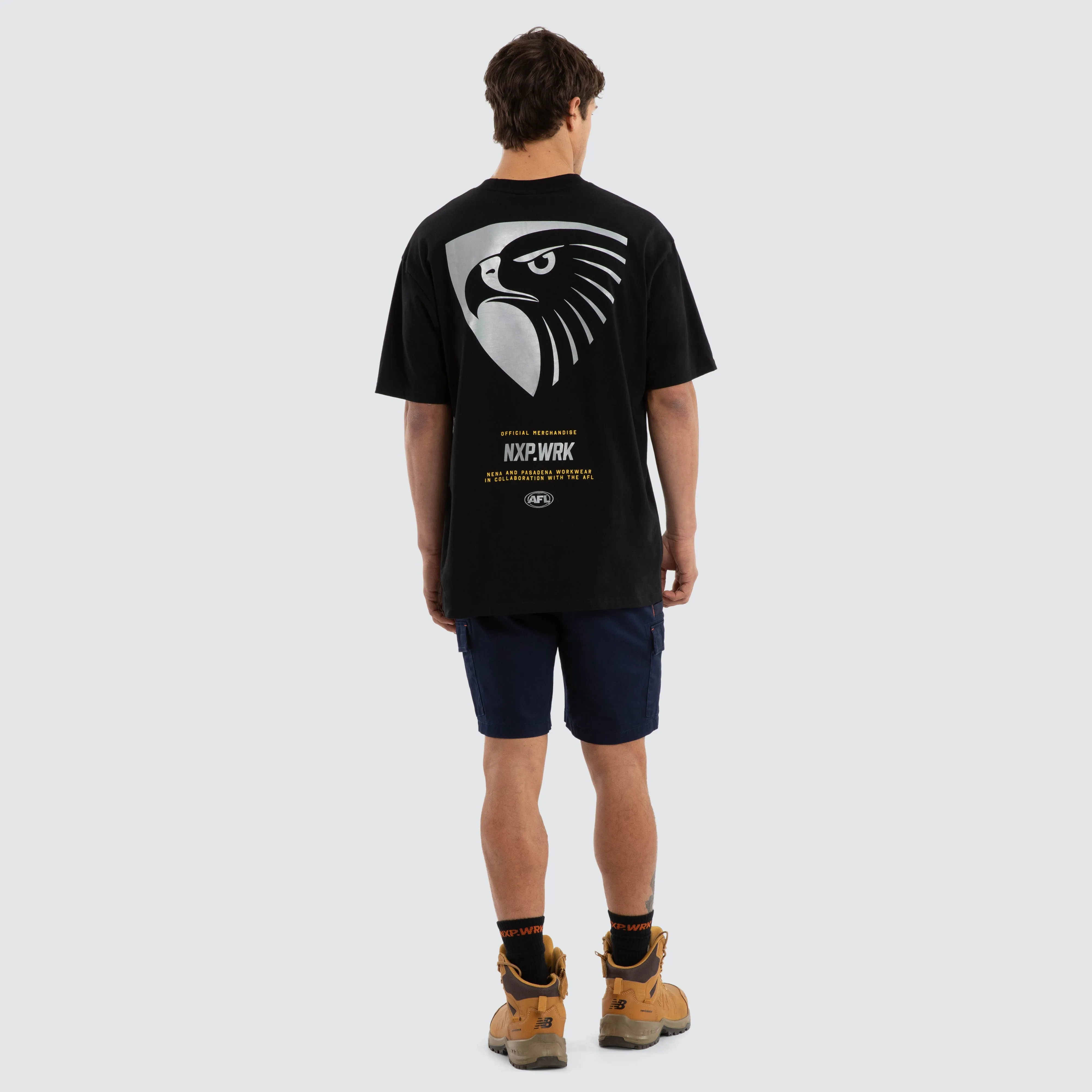 Hawthorn Hawks Union Tee Jet Black sold by Nena and Pasadena product image thumbnail 5
