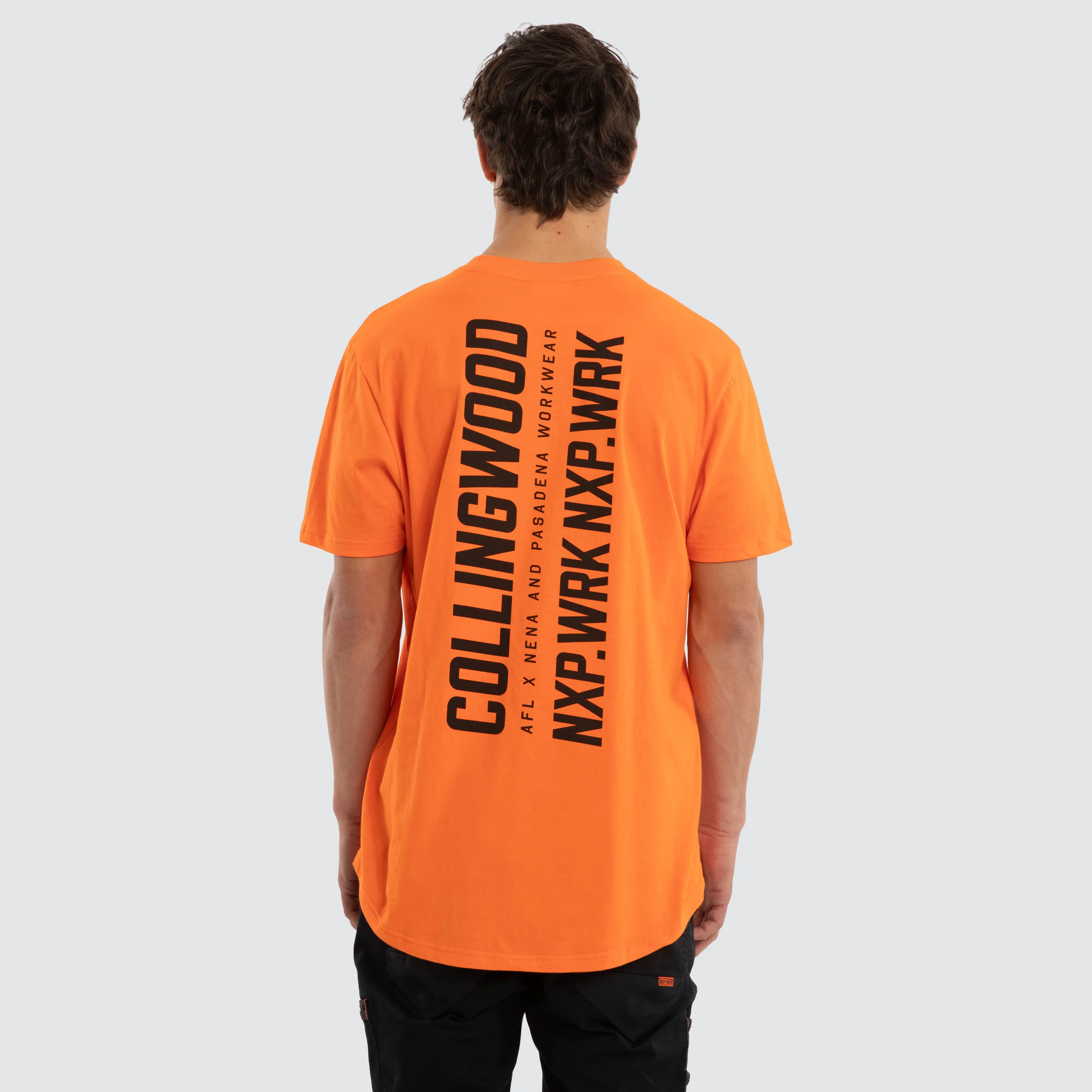 Collingwood Magpies Ethic Tee Work Orange sold by Nena and Pasadena product image thumbnail 2