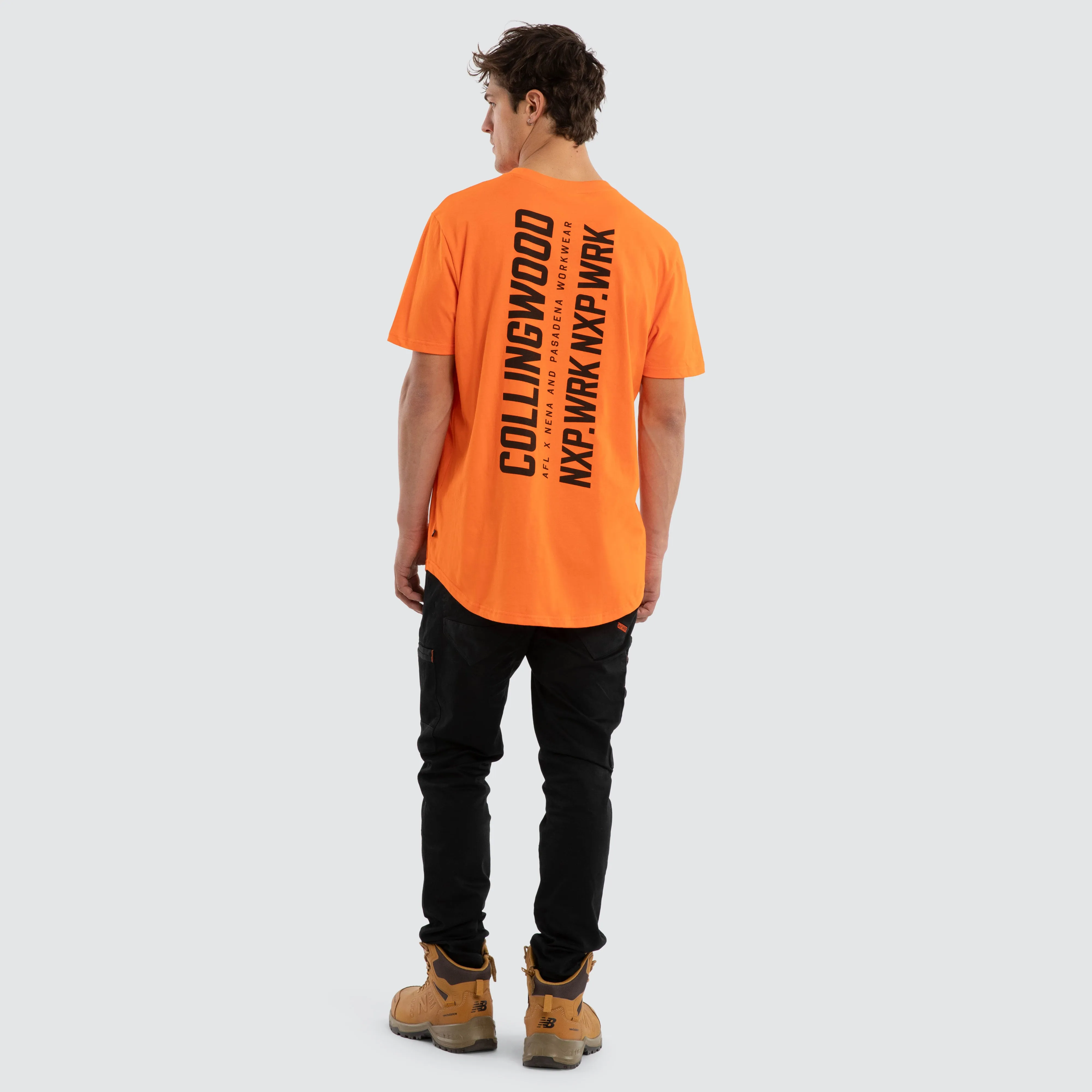 Collingwood Magpies Ethic Tee Work Orange sold by Nena and Pasadena product image thumbnail 5